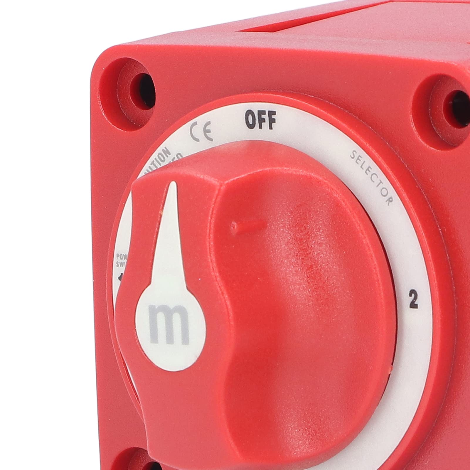 IP66 Waterproof Battery Switch Selector 4 Position for Yachts RVs Modified Cars, Safe Design and Easy Installation, for Marine or RV Applications