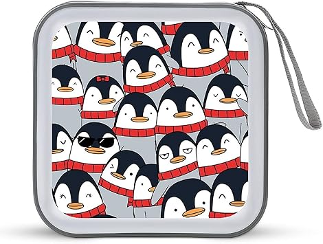Amazon ディスクケース ホルダー メディア収納バッグ ペンギン柄 Dvd Cd Vcd収納ケース Cdケース 32枚収納 ウォレットタイプ 持ち運び便利 取り出しやすい ファスナー付 大容量 コンパクト おしゃれ車 旅行 オフィス 自宅用 Hxph メディアケース 通販