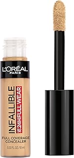 L'Oreal Paris Makeup Infallible Full Wear Waterproof Matte Concealer, Full Coverage, Cashew, 0.33 fl. oz.