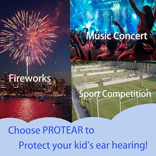 Miniatura 5 de Auriculares con cancelación de ruido para niños, protección auditiva NRR de 25 dB, reducción de ruido, a prueba de sonido para niños, orejeras para