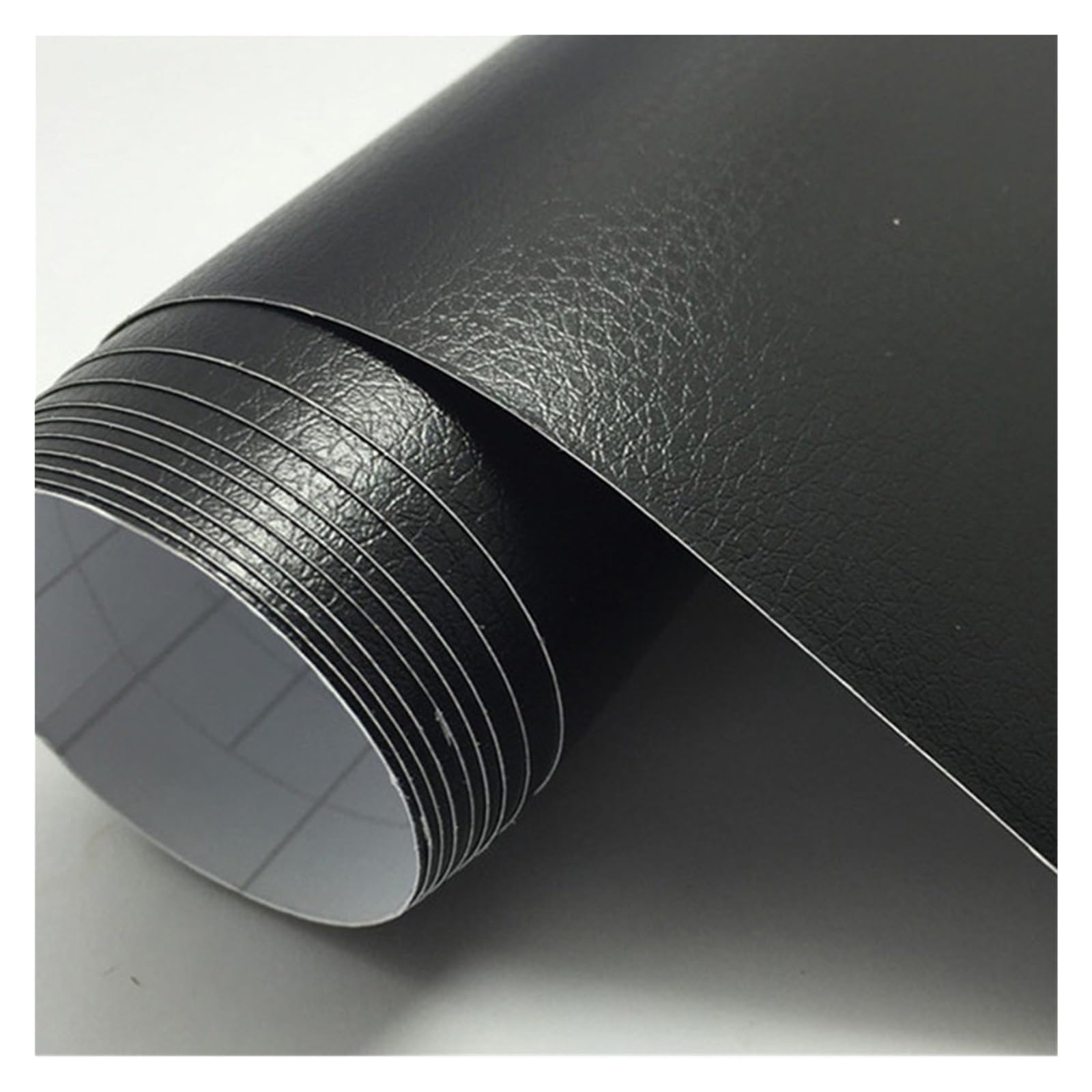 Auto Folie,Auto Folierung Schwarzes Ledermuster PVC-Klebstoff-Vinyl-Film-Aufkleber für Auto-Karosserie-Innen-Dekoration Vinyl-Wrap-Auto-Leder-Film(Brown,50cm x 300cm)