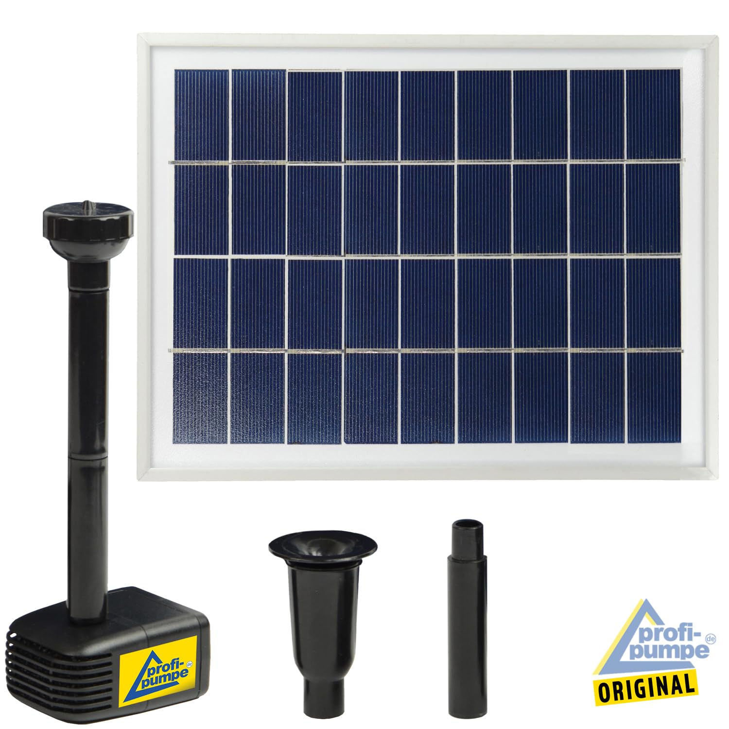 Pompa solarna do stawu ogrodowego Oasis 510/810 HYBRID LED solarna pompa do oczka wodnego z innowacyjną żarówką solarną i 230 V do stawu ogrodowego ze stabilną aluminiową ramą (5 W)