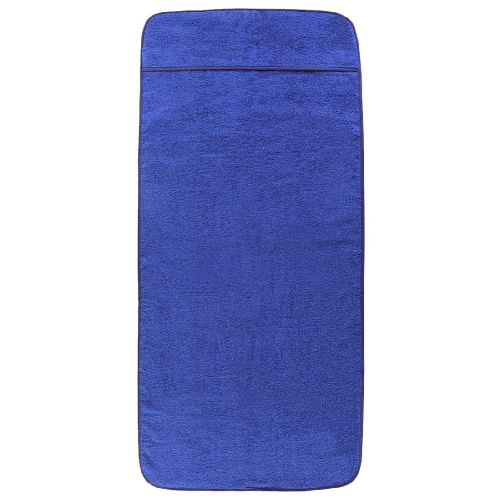 Telo Mare microfibra – leggero, fine e ad asciugatura rapida - Asciugamano Microfibra Grande - telo mare XXL - 100% riciclato,Asciugamani da Spiaggia 4pz Blu Reale 60x135 cm Tessuto 400 GSM