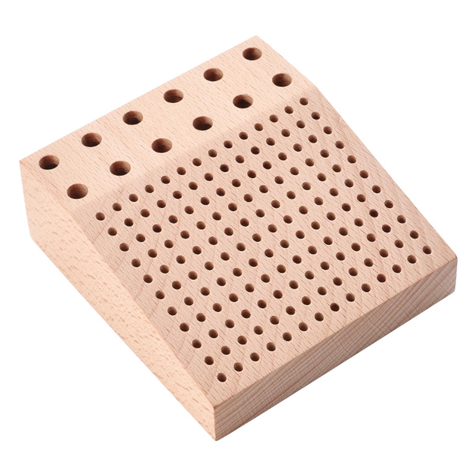 Cabezal de molienda de madera para almacenamiento de brocas de taladro, caja de herramientas para pulir brocas, solución compacta de almacenamiento de herramientas para una gestión eficiente del