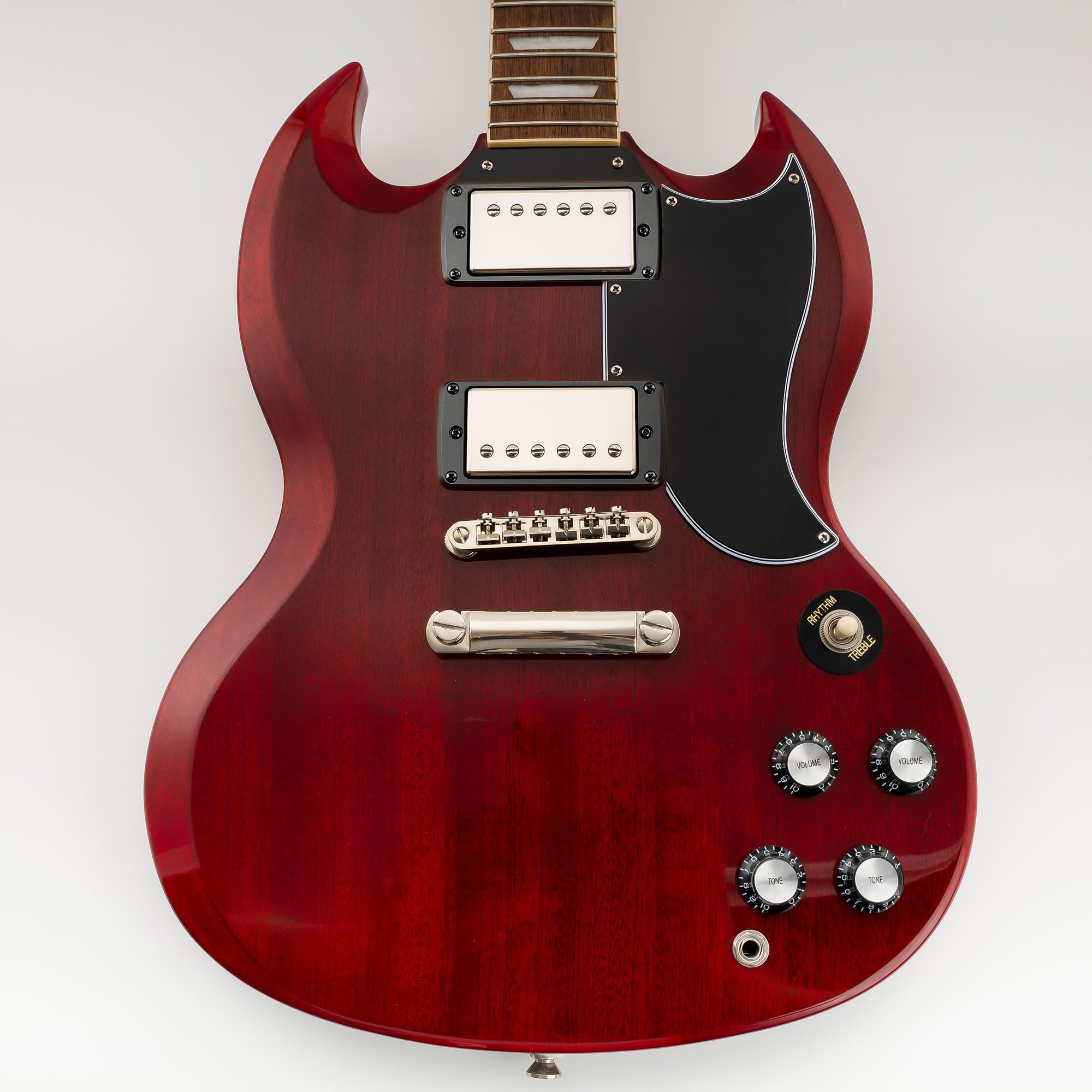 Musiclily Ultra Fondo Piatto Smussato Set Mascherina Pickup Humbucker in Alluminio per Chitarra Elettrica Epi SG, Nero (3mm+5mm)