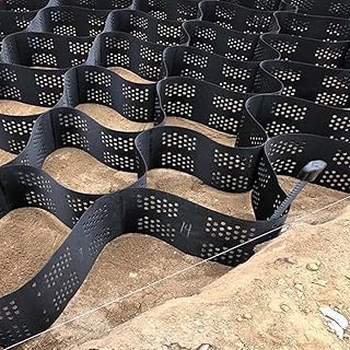 Shed Base Geo Grid Mud Stabilizer, 6inch Extra Tall Gravel Grids Stabilizer for Driveway/Walkway/Garden Patio, Polyethylene Slope Grid Erosion Control (Size : 5x5m/16x16ft)