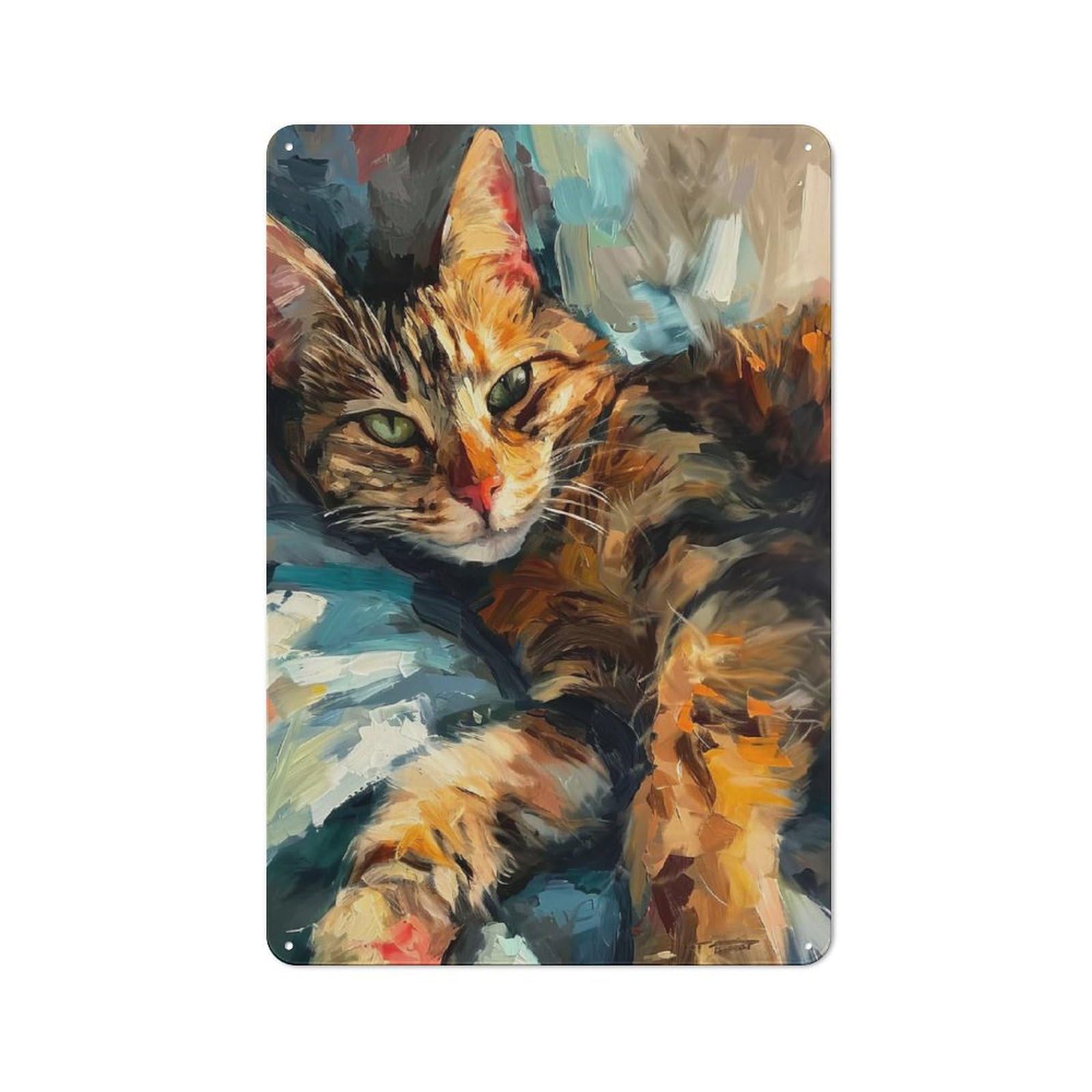 Junmoney Style-3 Rustic Dream Whispers Furry Paws Tin Wall Plaque 30X20cm, Rustic Kitchen Decor For Cottage, Kitchen, Hallway Or Breakfast Nook