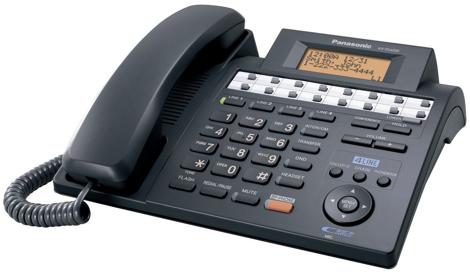Amazon.com : Panasonic KX-TS4200B 4-Line Integrated Phone