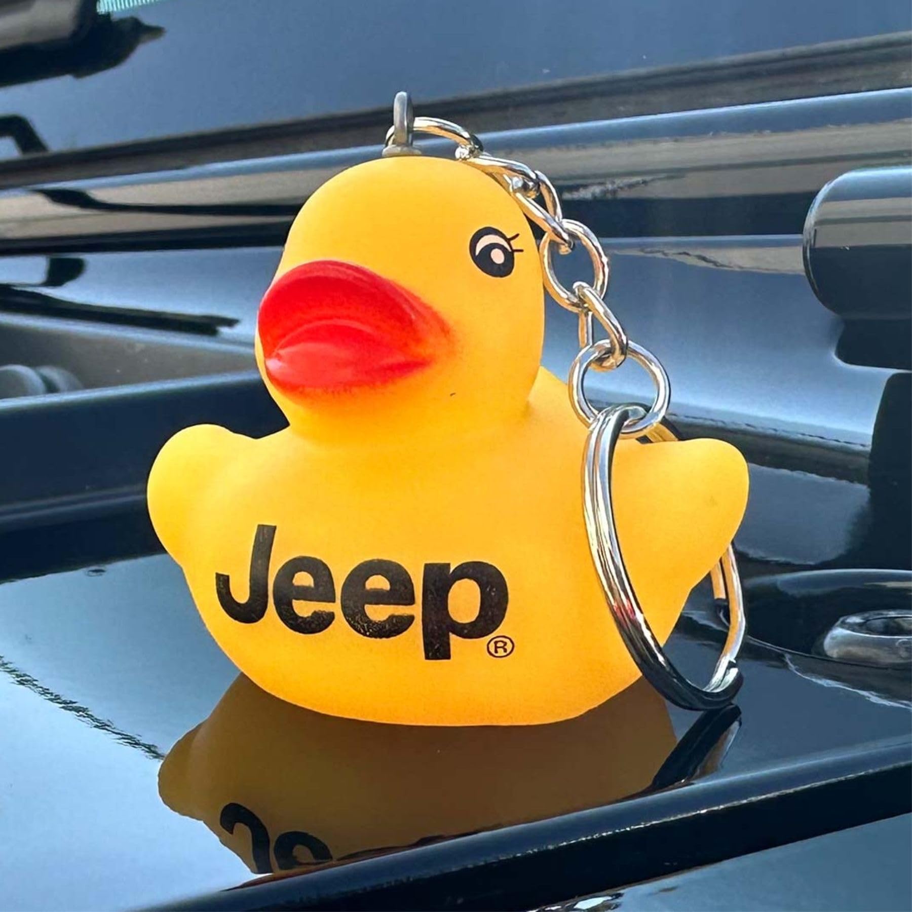YIBEICO 40 tappi a papera, supporto in gomma per cruscotto, per cruscotto Jeep Dash e display fisso, regalo per gli amanti della Jeep, (paperella di gomma esclusa), adesivi su entrambi i lati inclusi