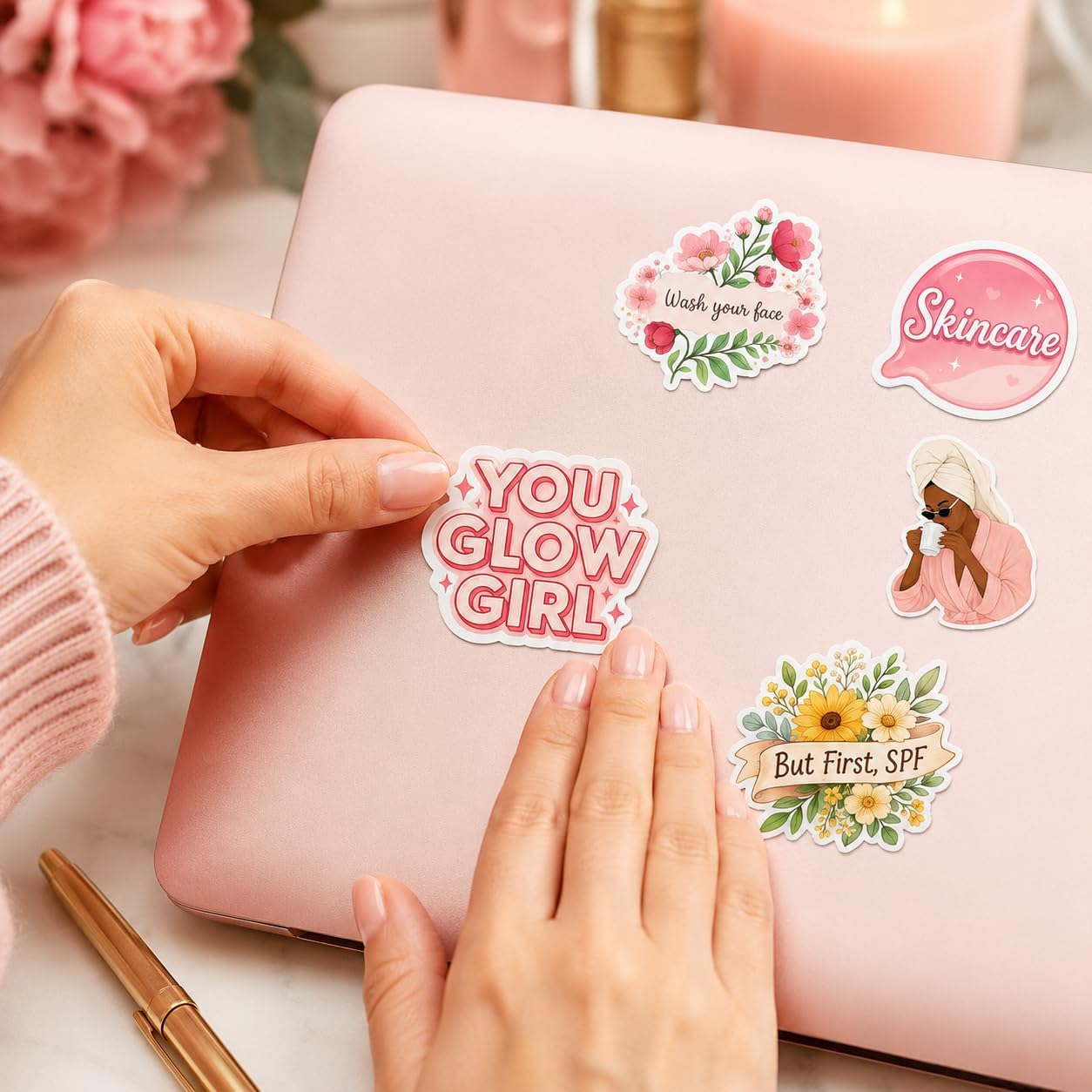 60Pcs Esthetician Stickers, Beauty Professional Stickers Pack image 4
