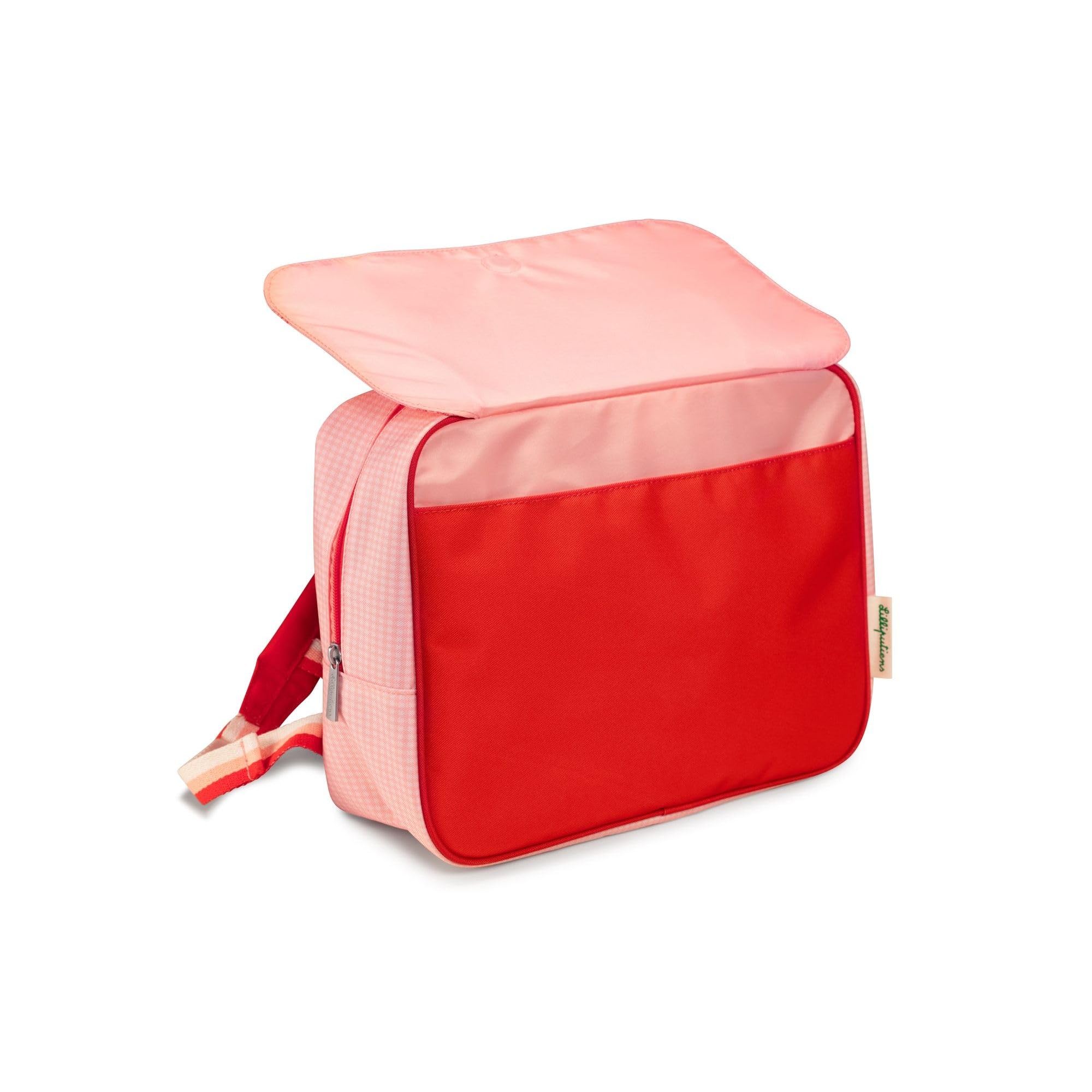 Lilliputiens - Cartable Happy Lena - Sac à dos enfant en polyester recyclé avec bande réfléchissante, compartiment A4, poche gourde - Confortable et sécurisé pour la maternelle - dès 2 ans - 84456
