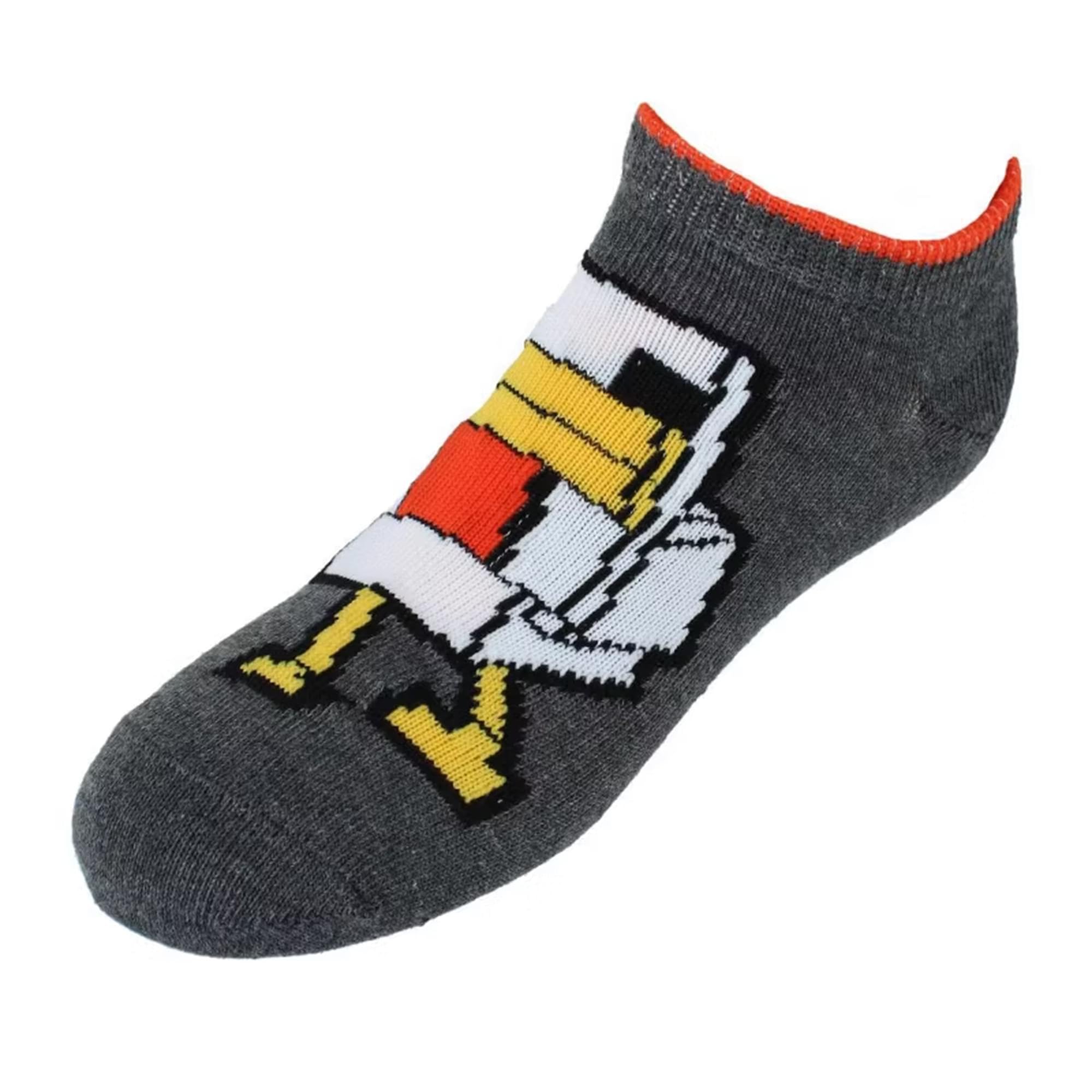 Minecraft Jungen No Show, Assorted Pack of 6 Pairs Socken für Kinder, Mehrfarbig/Meereswellen (Ocean Tides), 18-25.5 EU