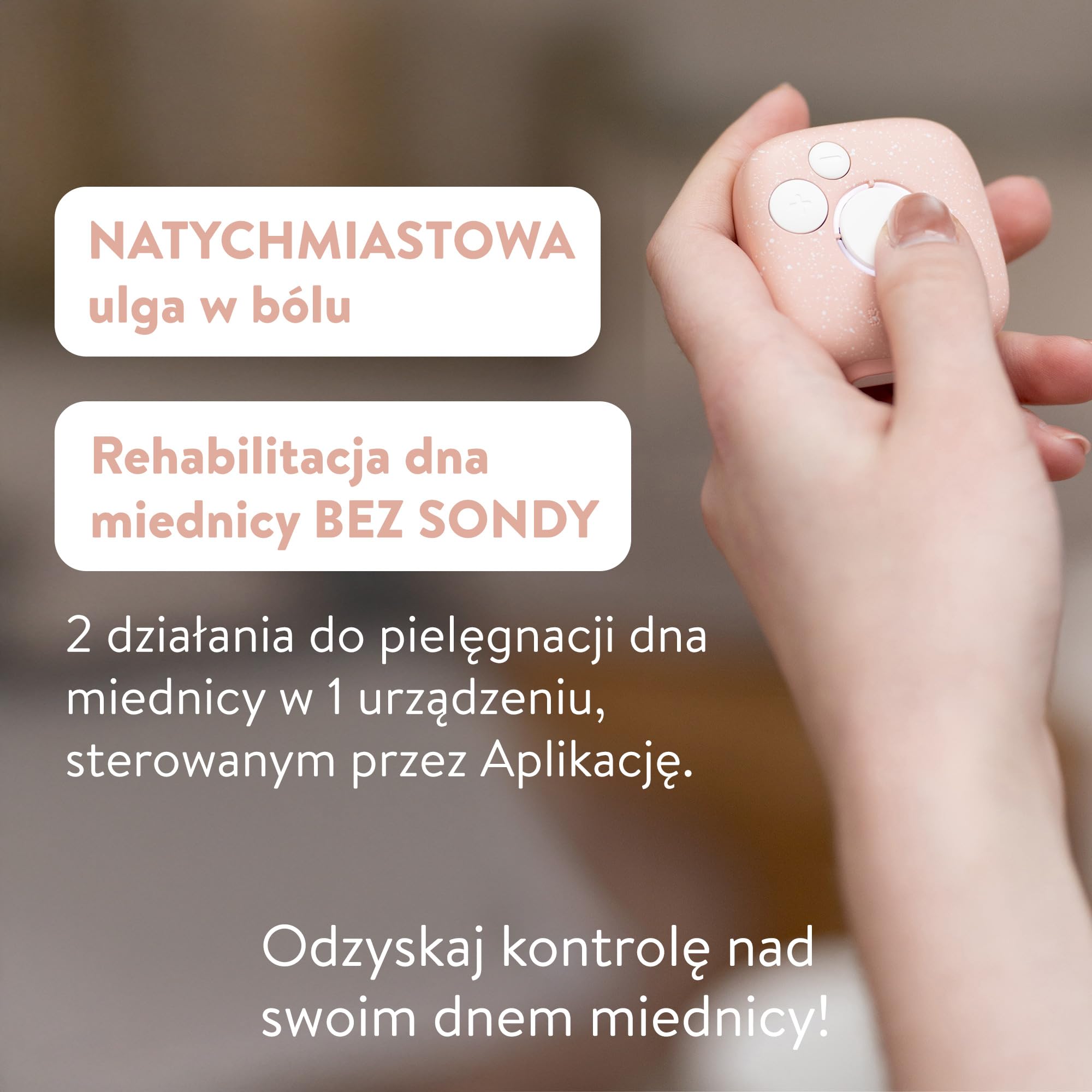 Pinktens – Połączone Urządzenie Medyczne, Na Bóle Menstruacyjne i Endometriozę, Wzmacnia i Ujędrnia Mięśnie Dna Miednicy, Zapobieganie Nietrzymaniu Moczu, Obniżeniu Narządów, Trener Mięśni Miednicy