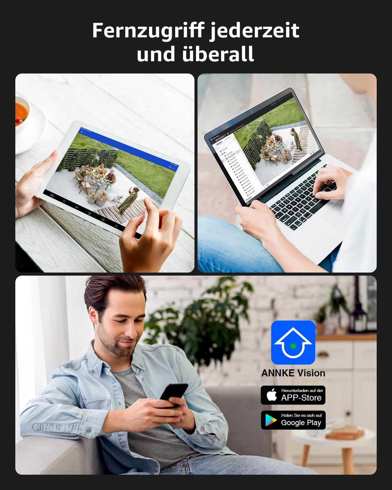 ANNKE 3K PT PoE Überwachungskamera Aussen mit Auto-Tracking