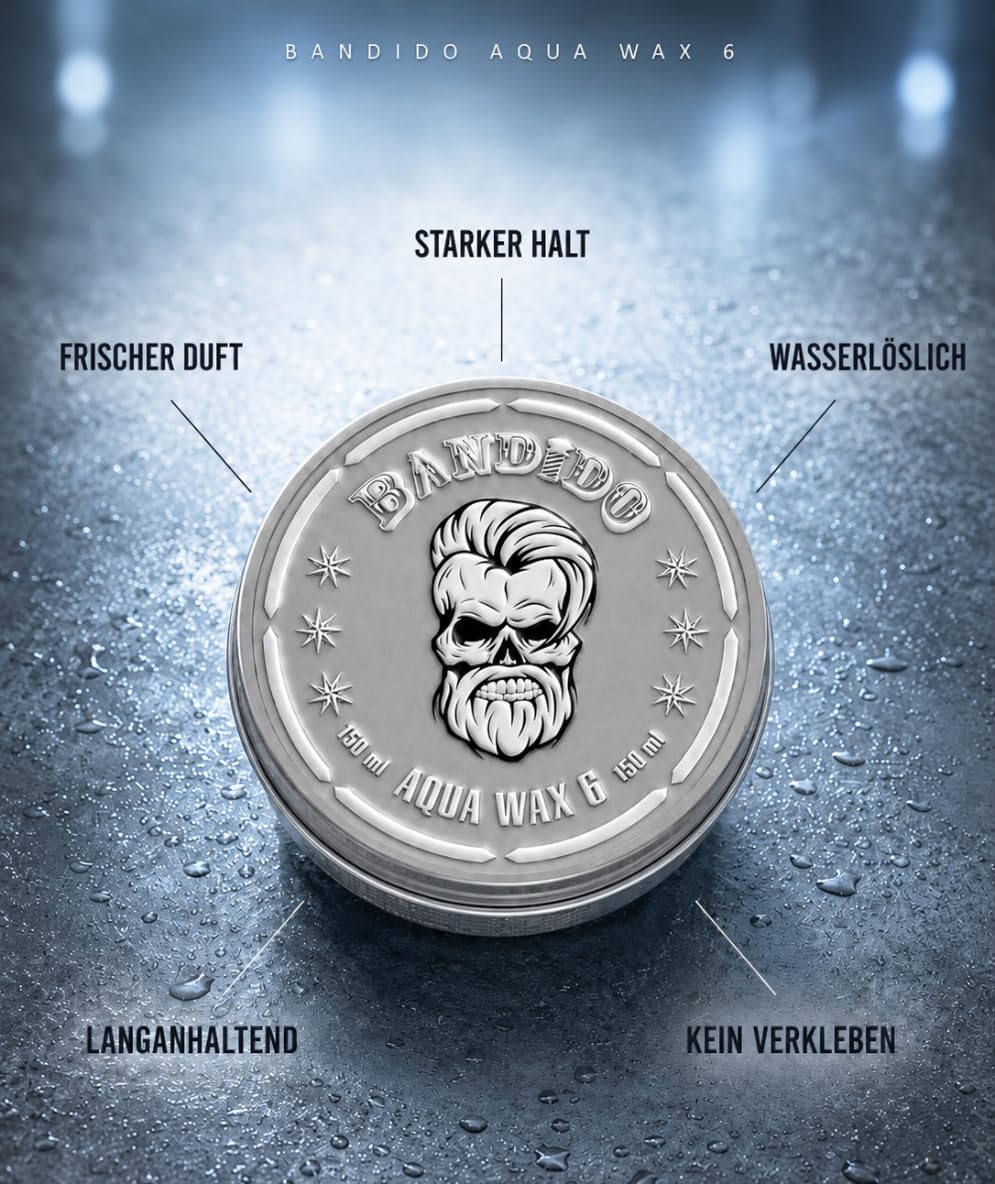 Bandido Aqua Wax Wosk do Włosów, 150 ml