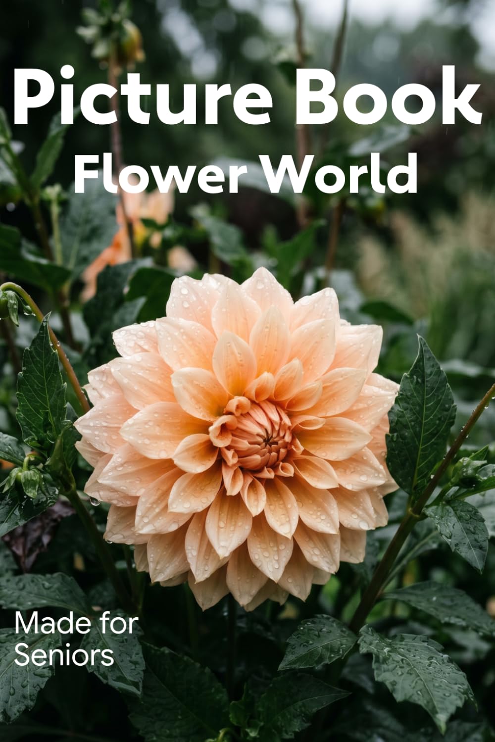 Picture Book for Seniors - Flowers. Vibrant Flower Color Photographs book for Dementia and Alzheimer's Patients with names.