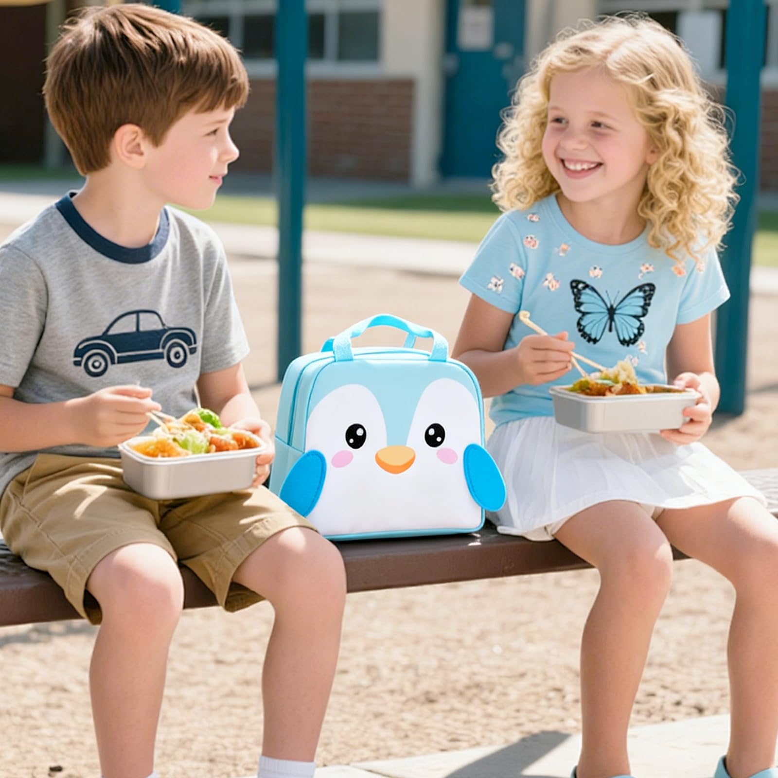 Lunch Bags Tote Cooler Bag Insulated Reusable Lunch Tote Bags Cartoon Portable Lunch Box Bag for Work Office — view 7