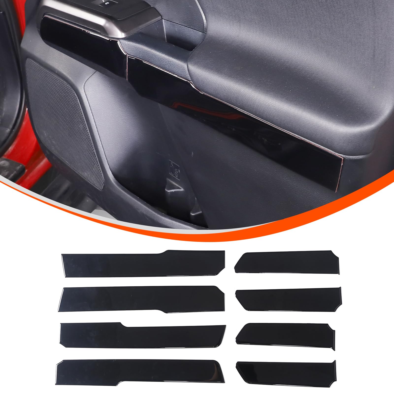 TongSheng Compatible with Toyota Tacoma 2015 2016 2017 2018 2019 2020 2021 2022 2023 PVC Inner Door Panels Decorative Stickers Car Accessories