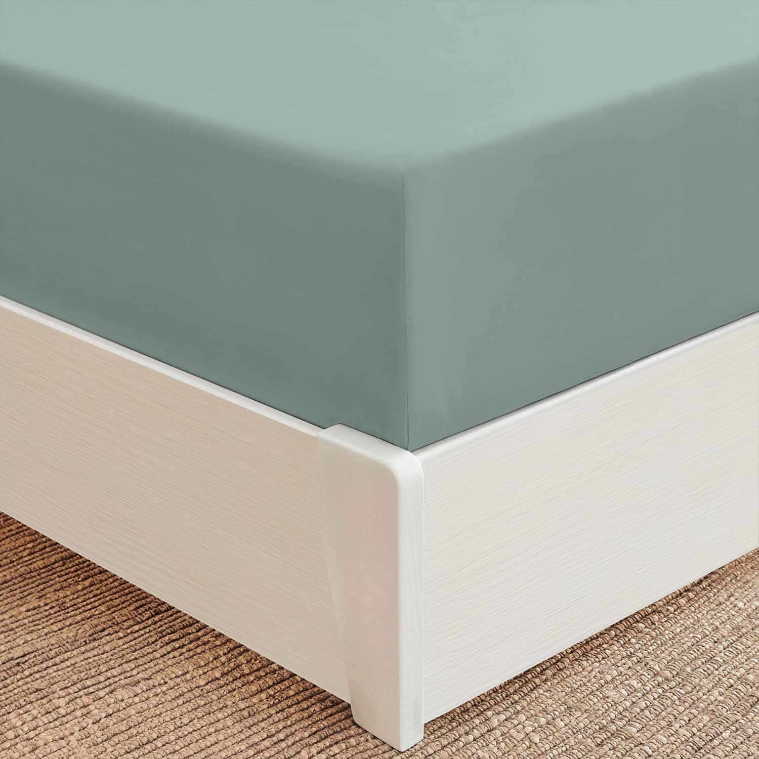 Mellanni Extra Deep 21" Fitted Sheet (Cal King, Spa Blue)