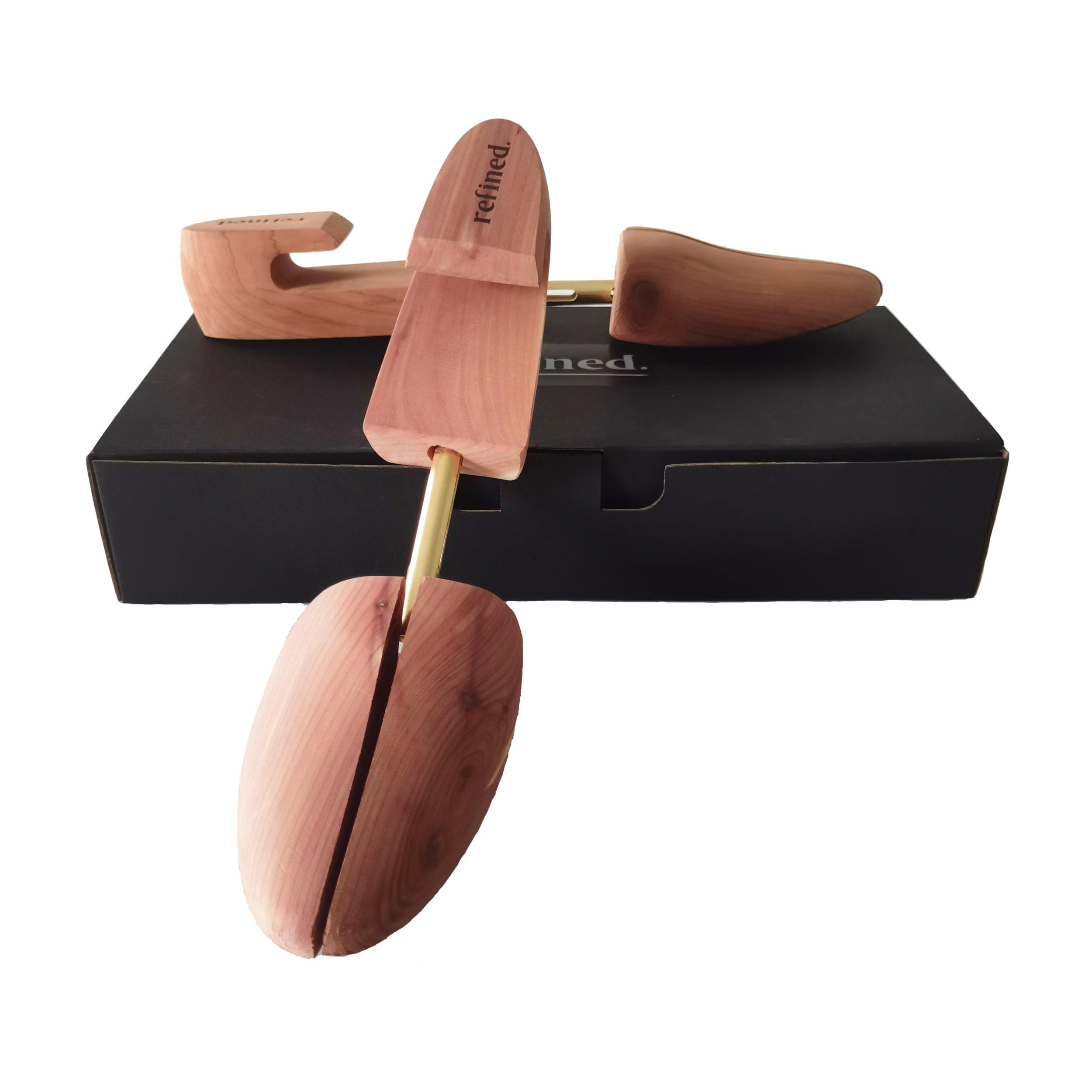 Luxinton Embauchoir en bois de cèdre raffiné pour homme - Embauchoir mixte en cèdre pour tous types de chaussures à semelle plate, beige, 48/50 EU