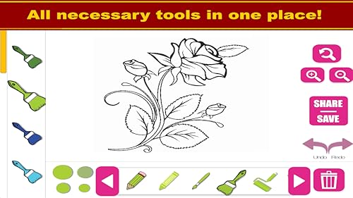 Rose coloring book for adults free no wifi