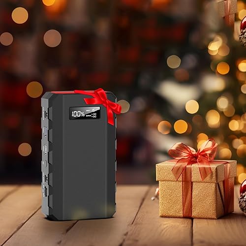 Miniatura 8 de powkey Estación de energía portátil con salida de CA, batería externa de 65 W110 V, 24000 mAh88.8 Wh, fuente de alimentación portátil de respaldo