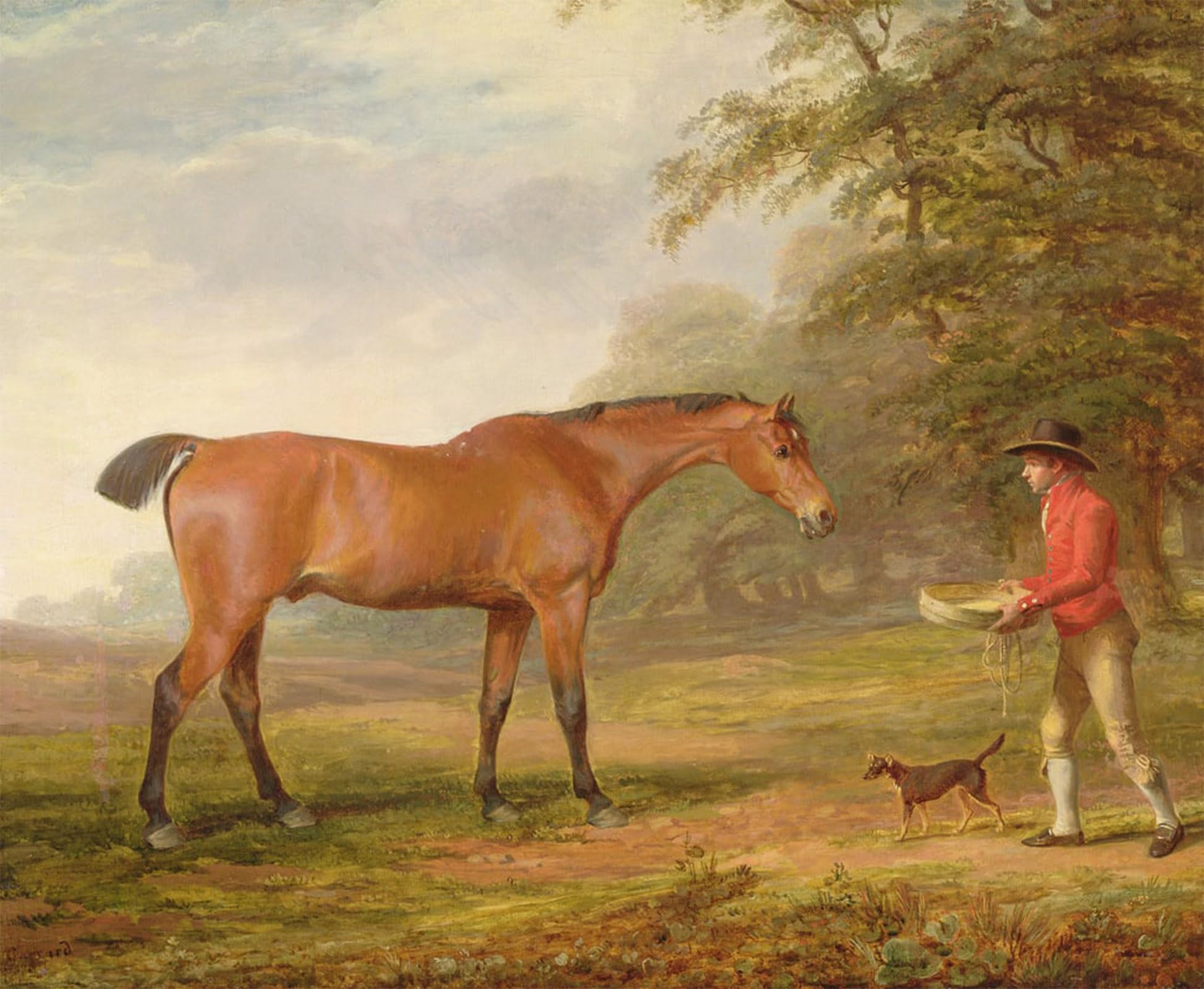 POSTERIIk Famous Print Pop Art Wall Art Graffiti a Bay Horse Approached by George Garrard Art Prints for Home Decor 60x90cm