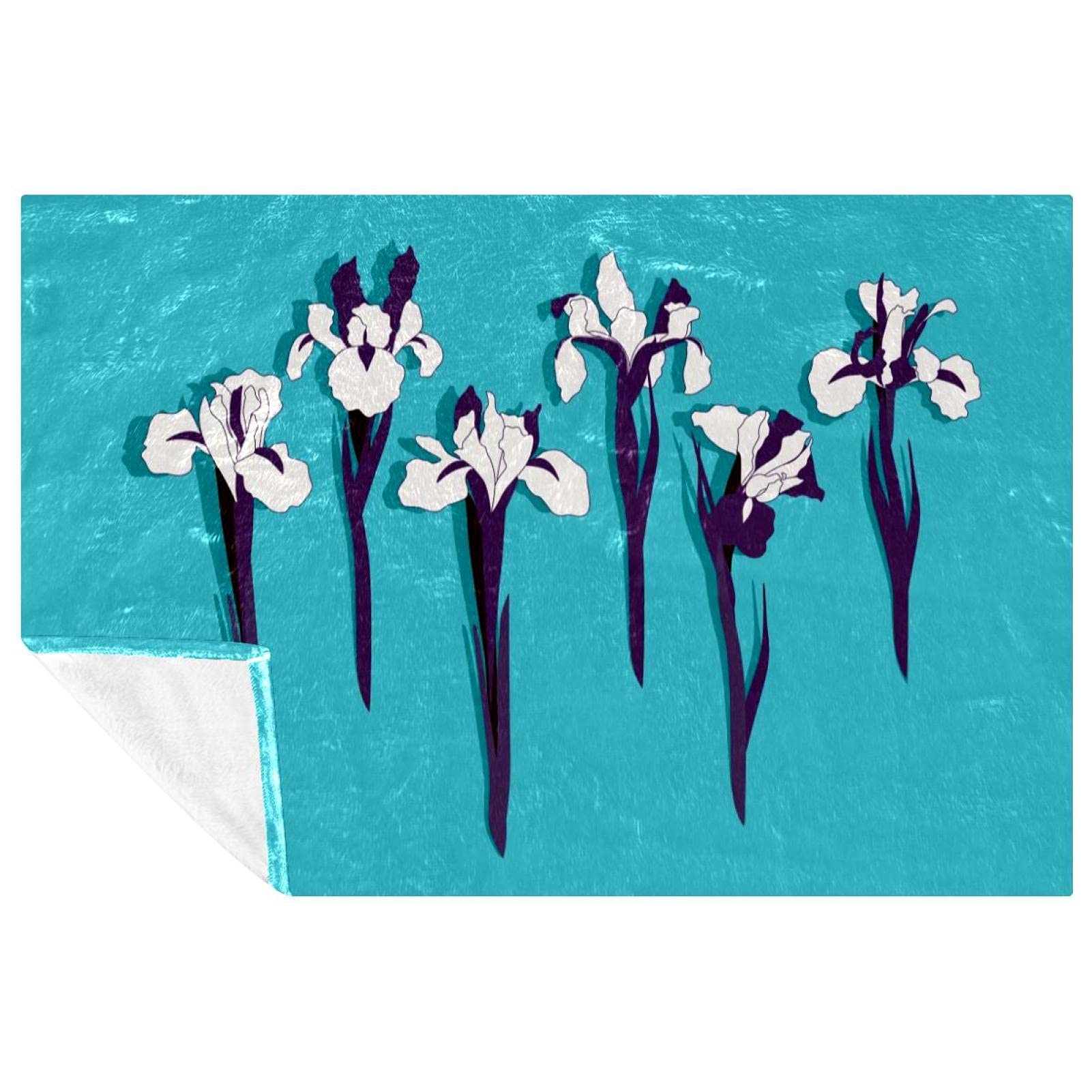 Couverture douce de style iris pour des moments cocooning uniques