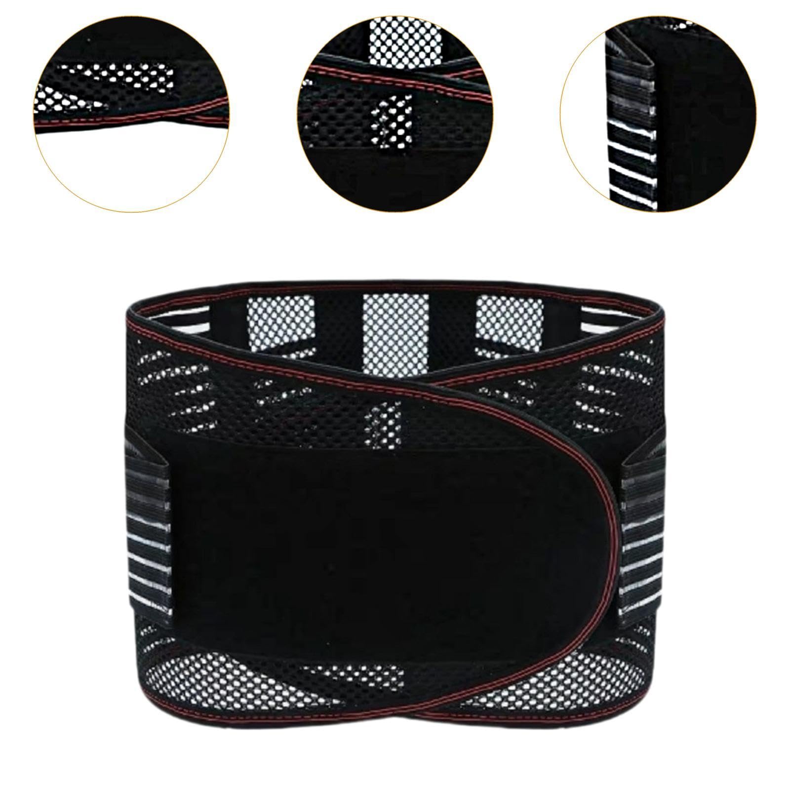Cintura di Supporto Lombare con Chiusura Regolabile per Uomini E Donne Fascia Elastica Traspirante per La Schiena con Rinforzo Ergonomico Tutore, Come immagine, 6 pezzi