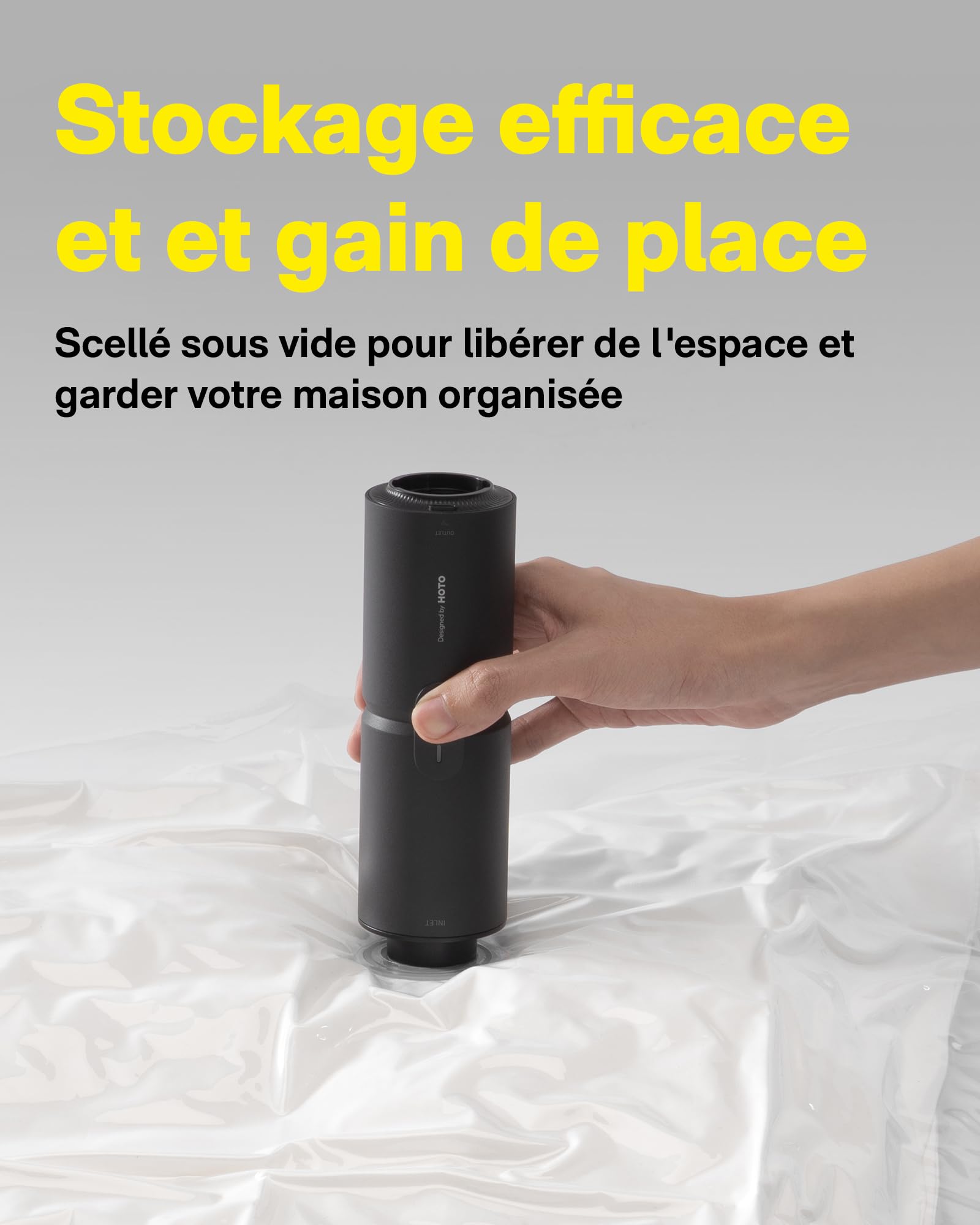 HOTO Mini Aspirateur à Main 4 en 1, 15000 PA Souffleur de Poussière Voiture | Aspirateur portatif multifonction pour voiture, table, clavier, compact léger pour petits nettoyages quotidiens