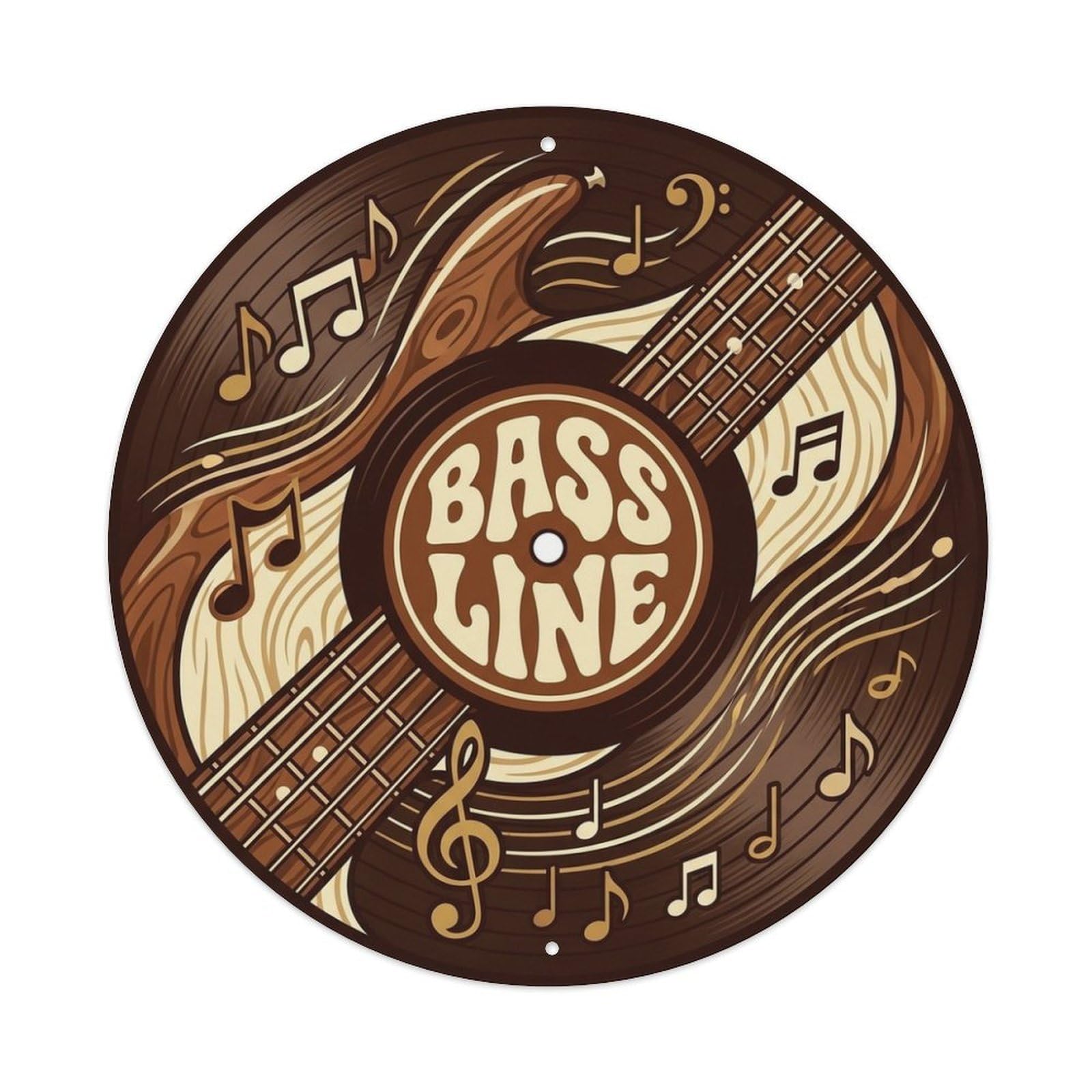 Funk Soul Album Cover Bass Slap Vinyl Records Metal Tin Sign