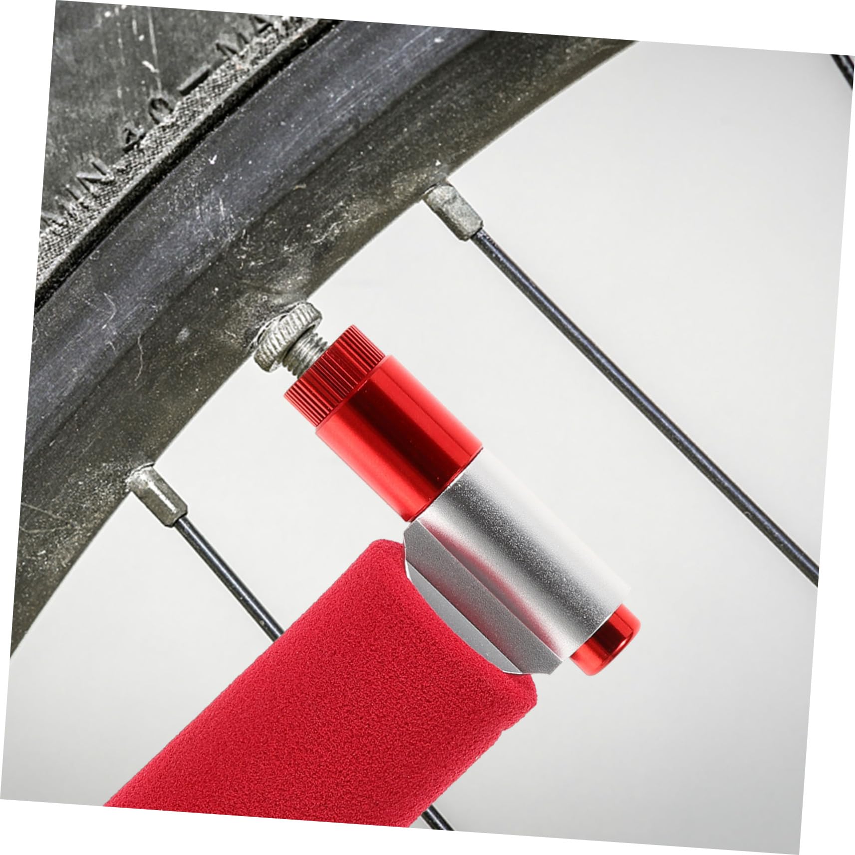 Sosoport CO2-Aufblasvorrichtung Bike Tool fahrradpumpe Bike Gadgets Fahrradventil Radfahren Inflator mit französischem Mund Reifenfüller Mini- Reifen füller rot