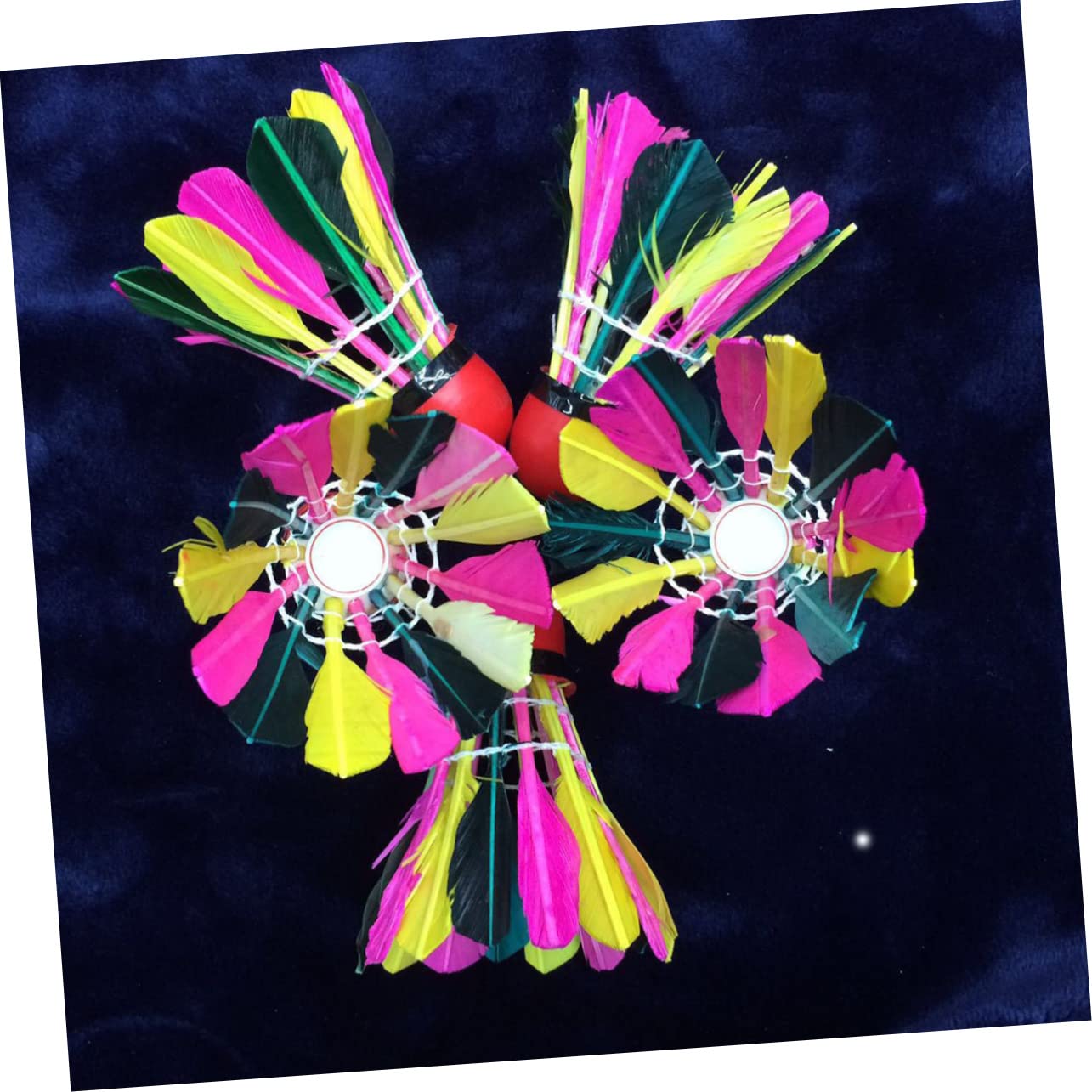 Yardwe Leggero Kidle Badminton Tappi Sughero Colorato