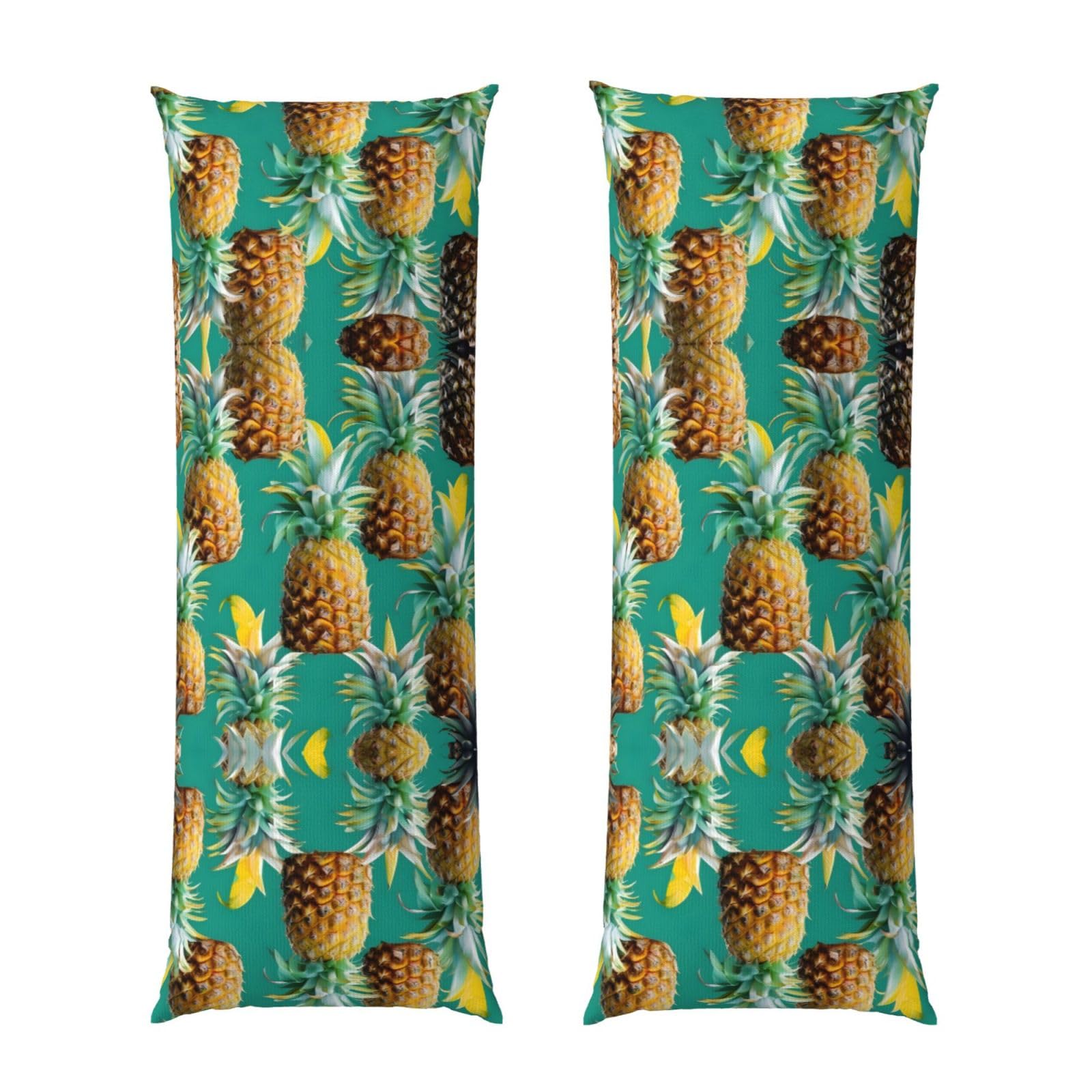 Housse de coussin motif ananas tropical hawaïen pour créer une ambiance estivale au salon