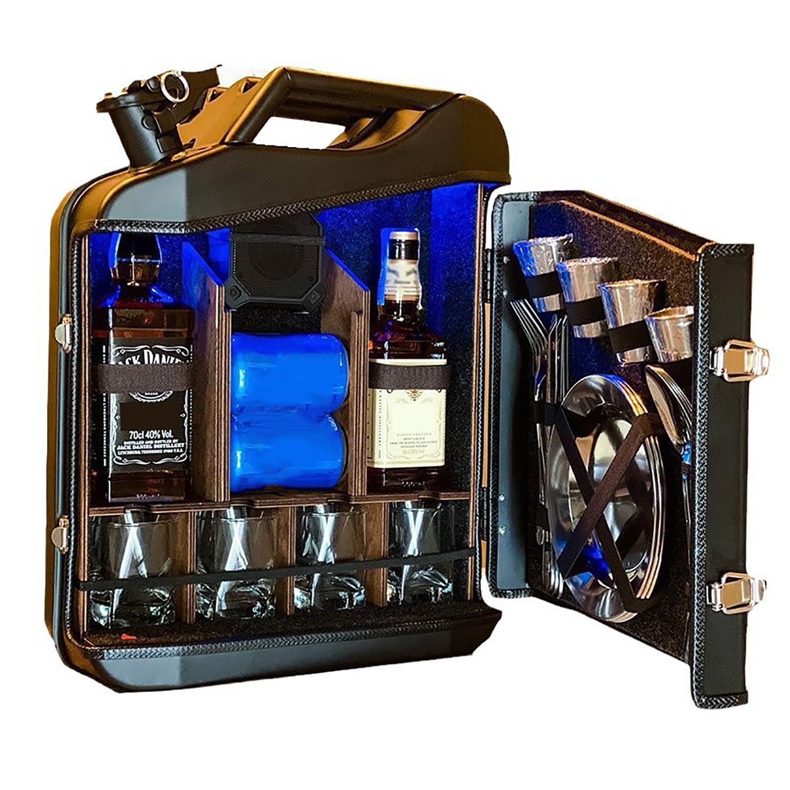 Mini barra de lata de Navidad juego de mini tarros el regalo personalizado ideal