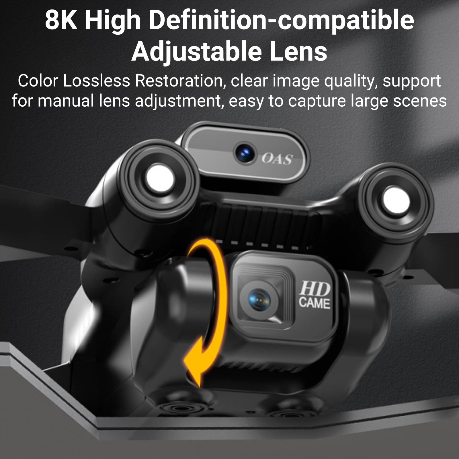 Drohne mit Kamera 4K - RC Faltbare FPV Quadcopter mit 2 Batterien, 22 Min Flug, Bürstenloser Motor, Follow-Me/Rückkehr, RC Quadrocopter für Anfänger Erwachsene (Schwarz)