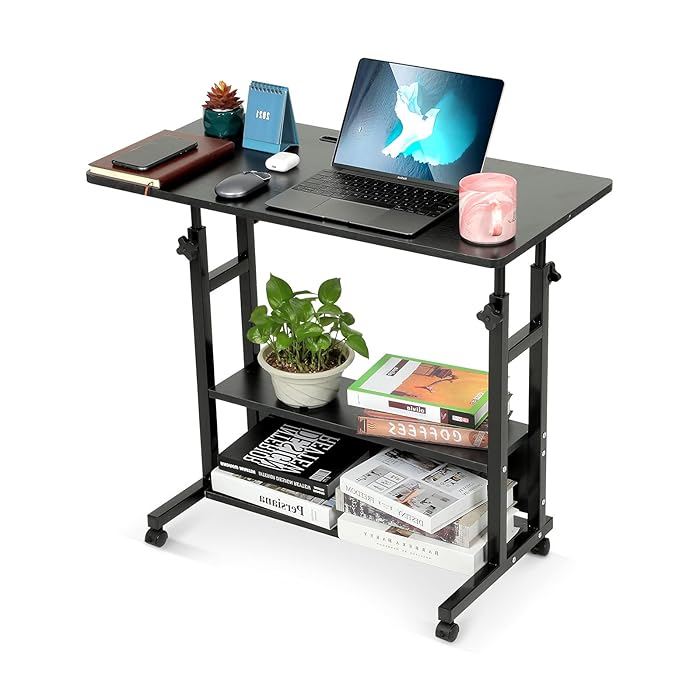 Buy Home Office Desks Standing Adjustable Height Small Laptop Desk with