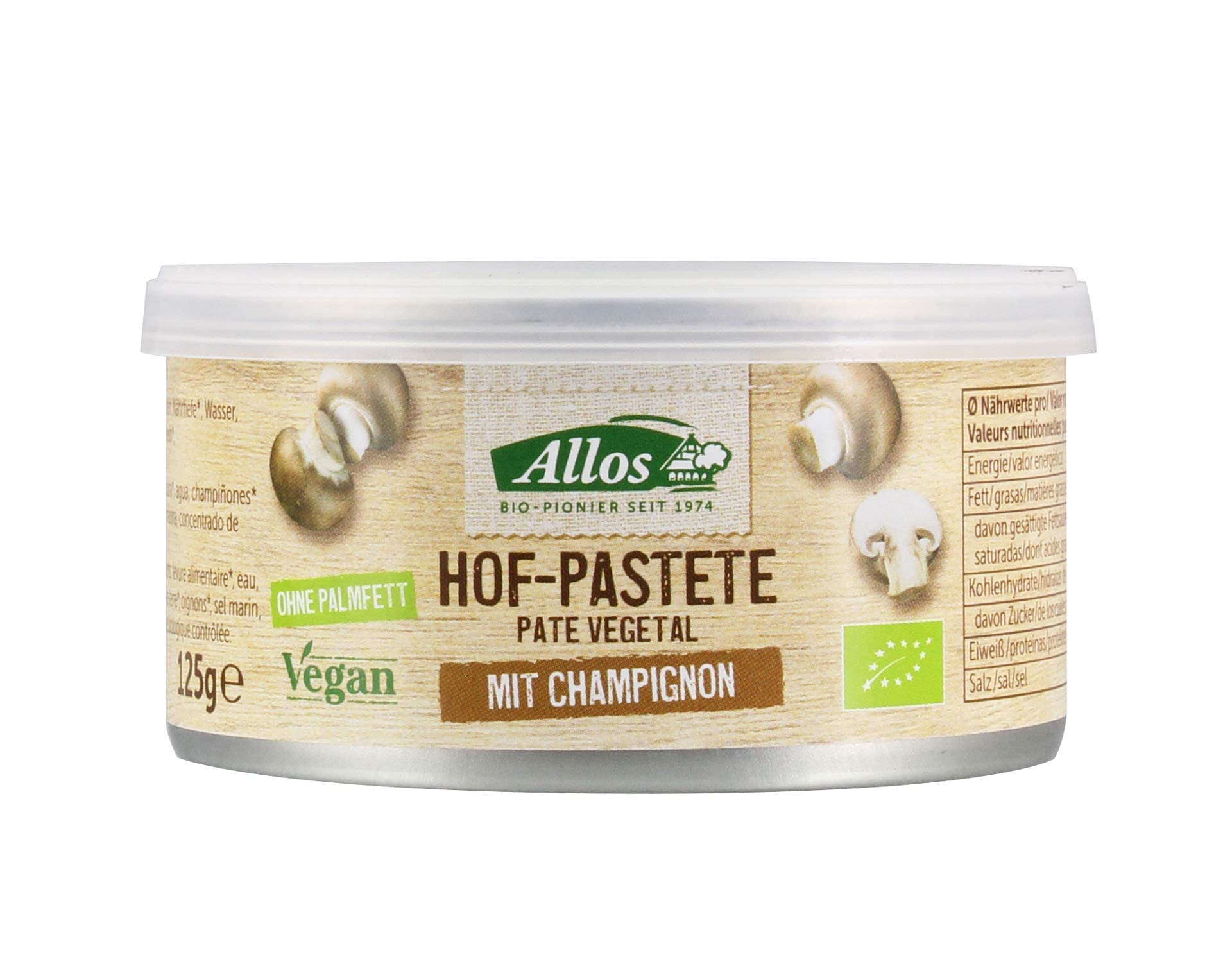 Pâté de légumes aux champignons bio 125 g