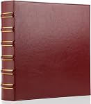LETVPVOW Vintage Hardback 3 Ring Binder 2 Inch, Professional Leather Binders 2 Inch D Ring, Holds 400 Sheets Capacity 2 Pack - Dark Green