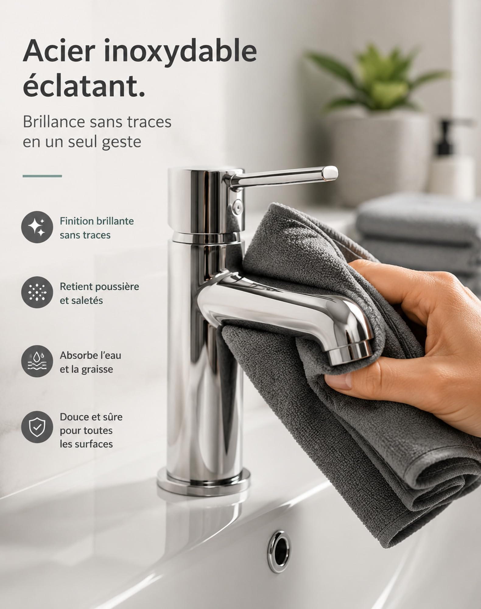 Magic Chiffon Maison Orbaal - 10piece, Absorbant, Nettoie Sans Trace，40*50