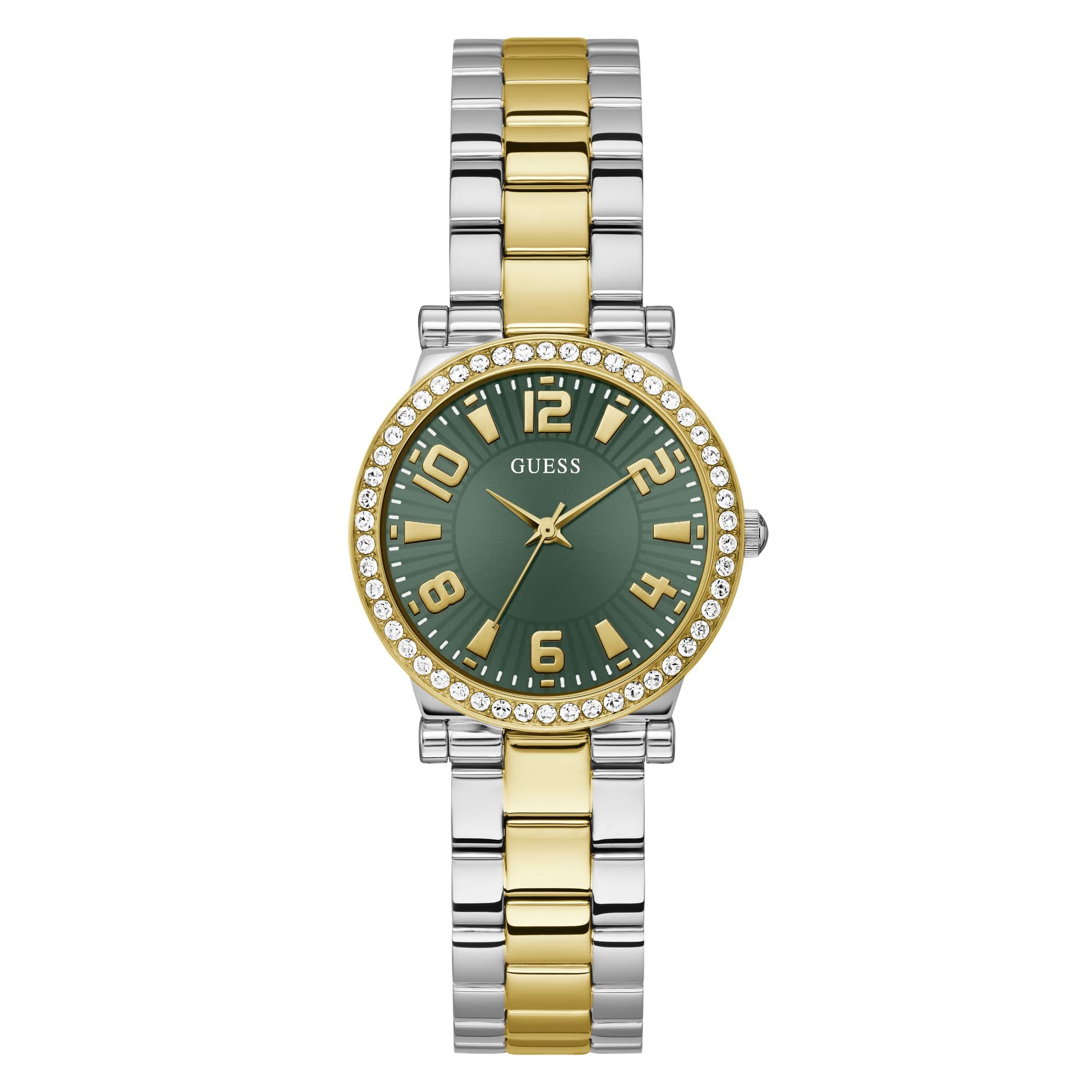 GUESS Womens Stainless Steel Analog Green Dial Watch-Gw0686L2, Band Color:Multicolor (B0CRBGBPLK) Amazon Price History, Amazon Price Tracker