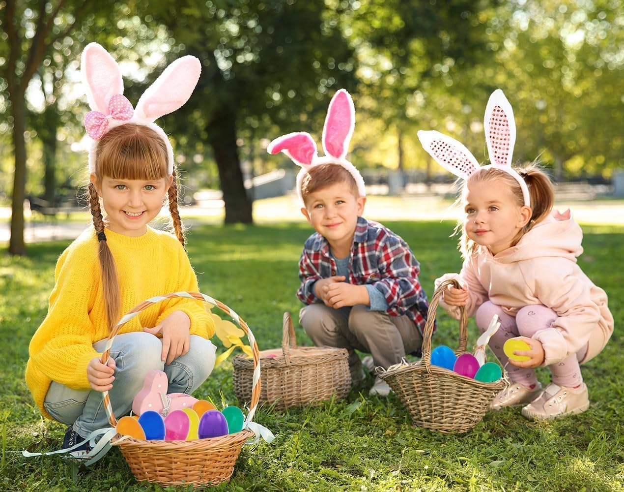 The Dreidel Company 150-Pack Fillable Easter Eggs with Hinge Bulk Colorful Bright Plastic Easter Eggs, Perfect for Easter Egg Hunt, Suprise Egg, Easter Hunt, 2.25" Assorted Colors (150-Pack)