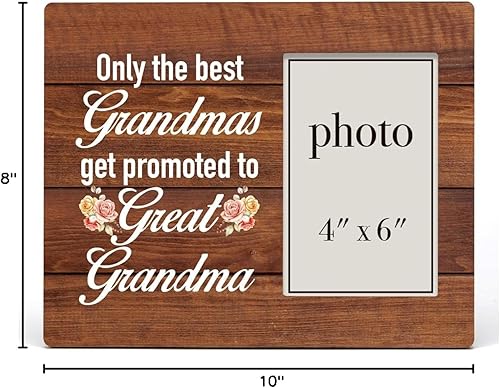 Miniatura 6 de Regalos para la abuela, regalos para la abuela de parte de nieto, regalo de anuncio de embarazo de la bisabuela, marco de madera para mesa o pared