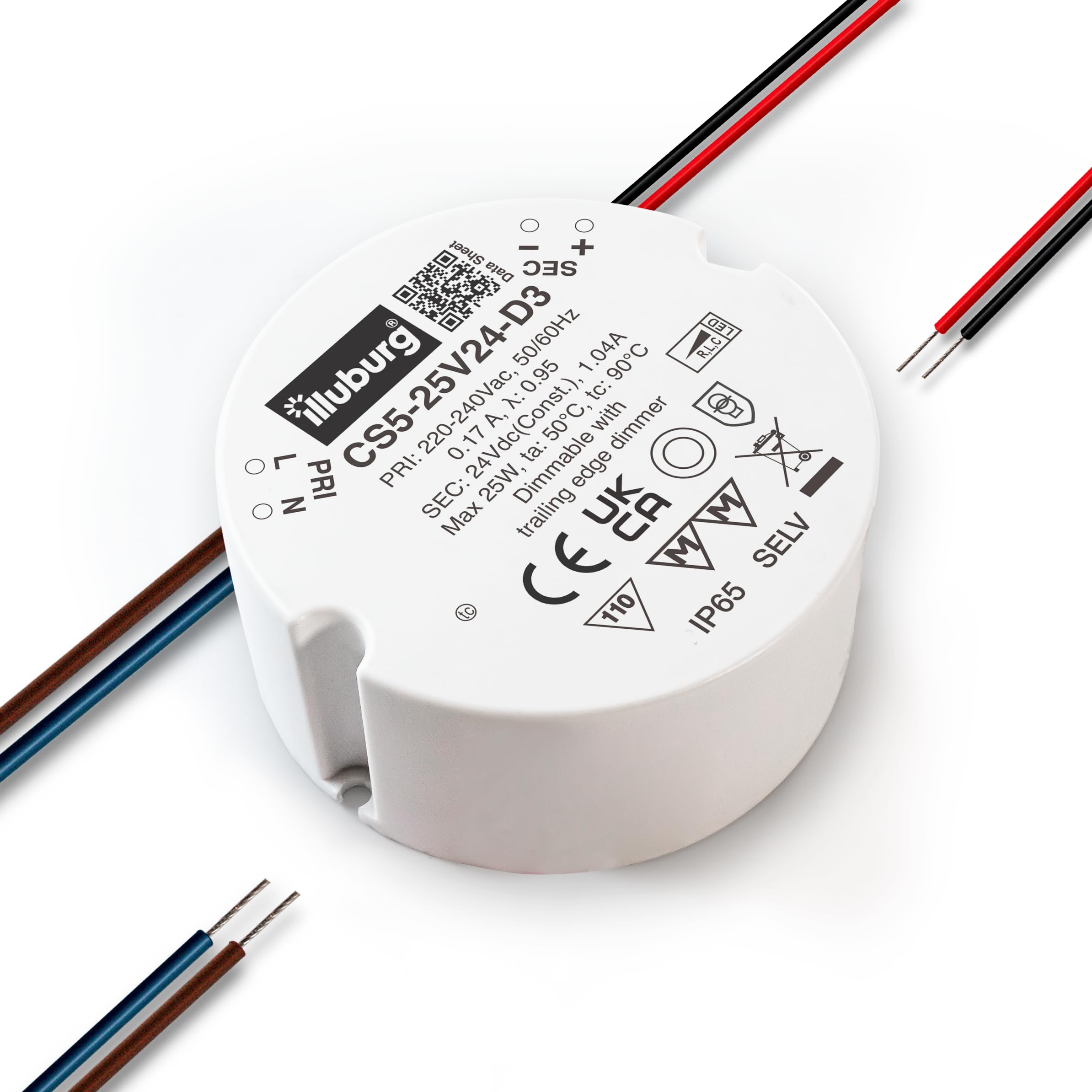 illuburg LED Transformer 24 V Dimmable Triac 4.8 W - 25 W Waterproof IP65 for LED Strip Lamp LED Power Supply Driver Transformer Ballast Driver — image 1