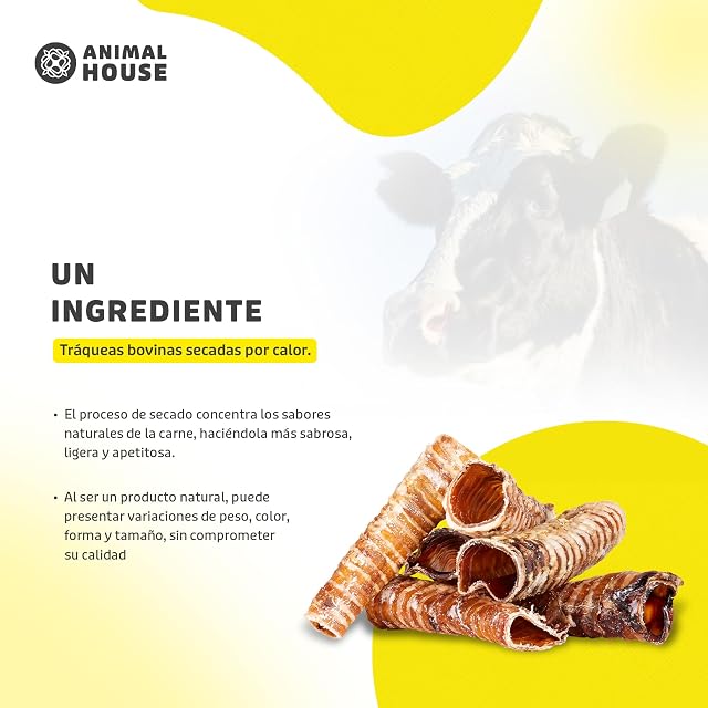 Foto 6 de 6 de Animal House - Tráqueas de Ternera para Perros, Snack Natural Barf, Premio Masticable Rico en Proteínas…