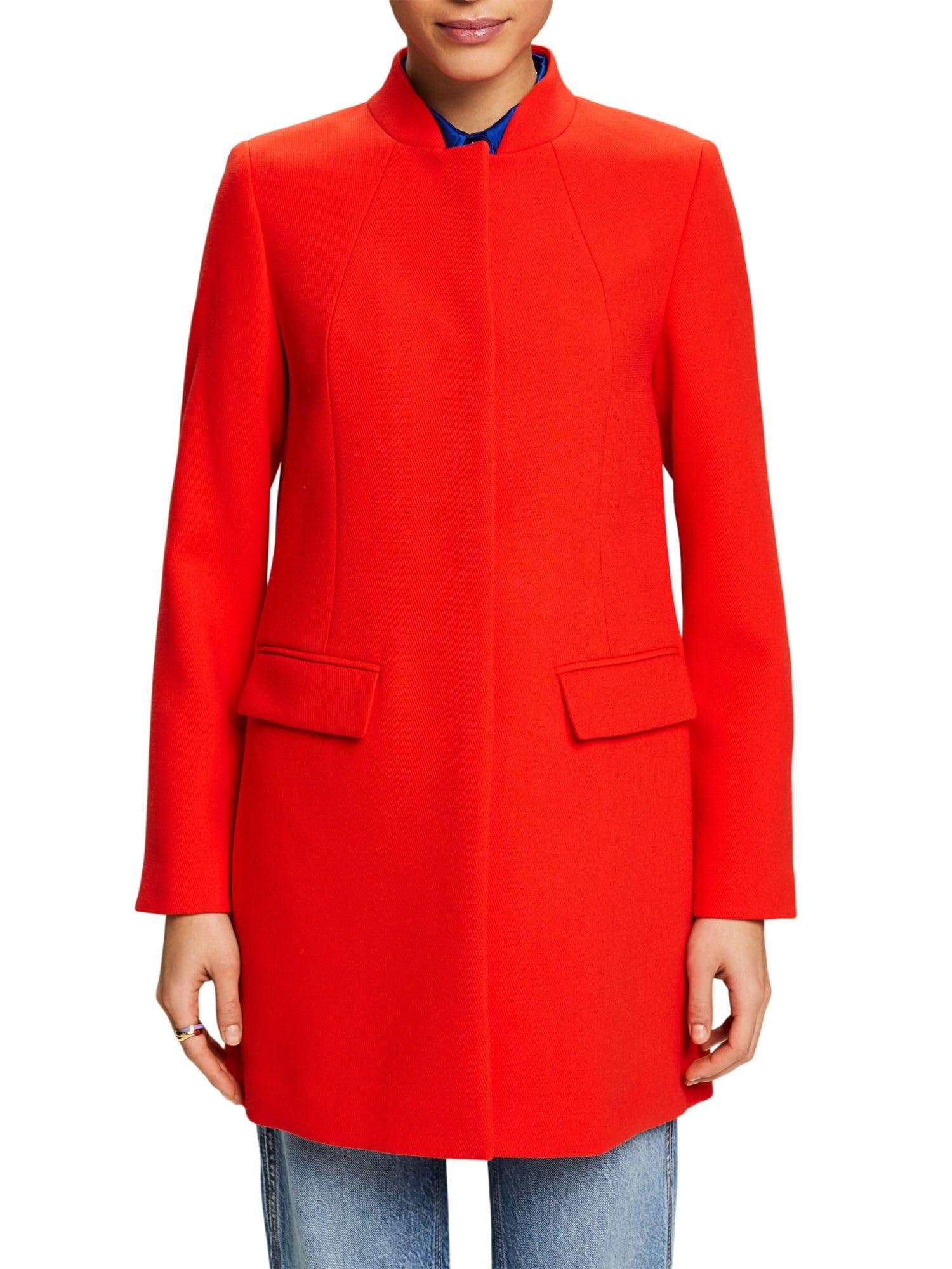 ESPRIT Women's 014EE1G359 Jacket, 630/Red, L, 630/Red, L