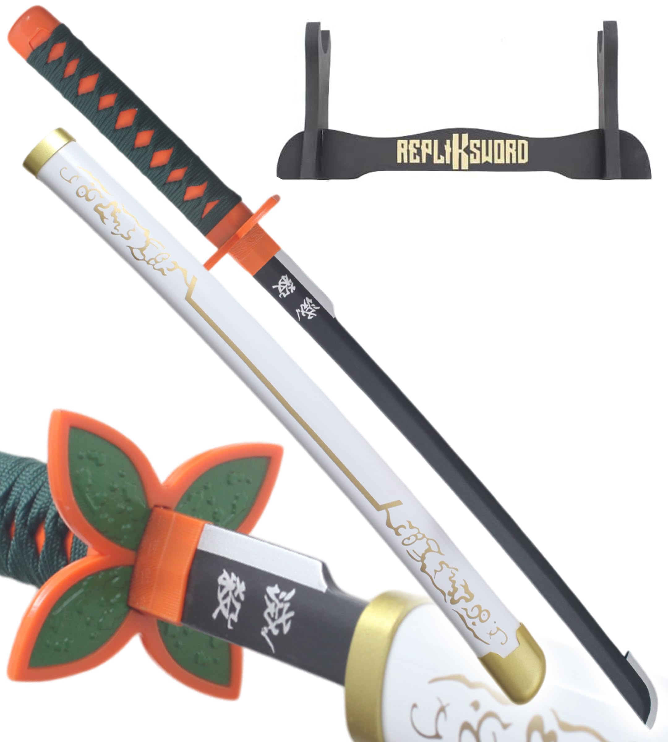 Katana en Bois Lame en Bois Katana Shinobu Kocho Epee en Bois Cosplay Sabre White Edition - 80cm