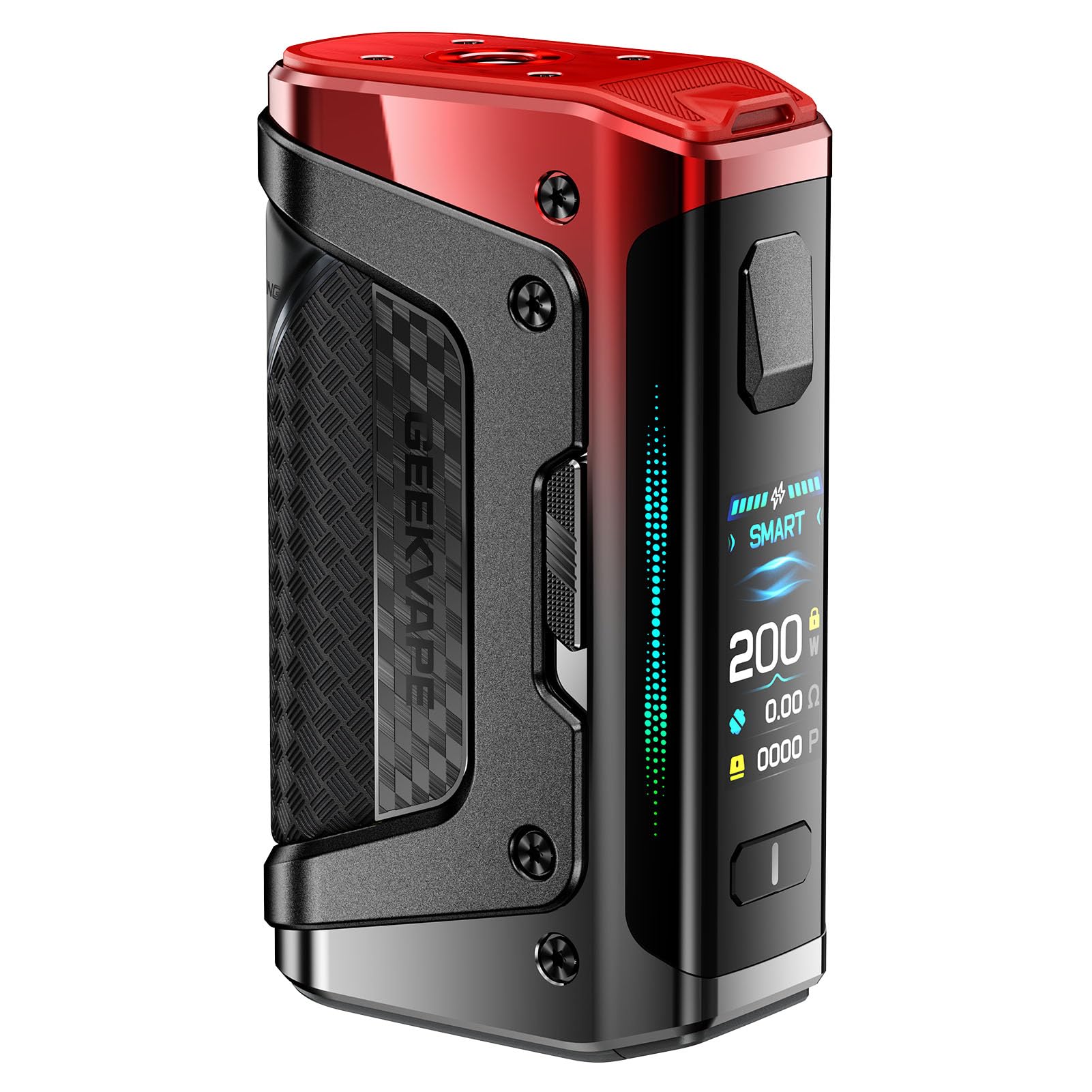 GEEKVAPE Aegis Legend 5 Mod |200W Various Working Mode: ECO/SMART/NORMAL/CUSTOM/TC Support, Support Z Sub Ohm Tank/Z Nano 2 Tank/Z Fli 2 Tank(No Tank/Coil/No Nicotine) (Turbo Rosso)