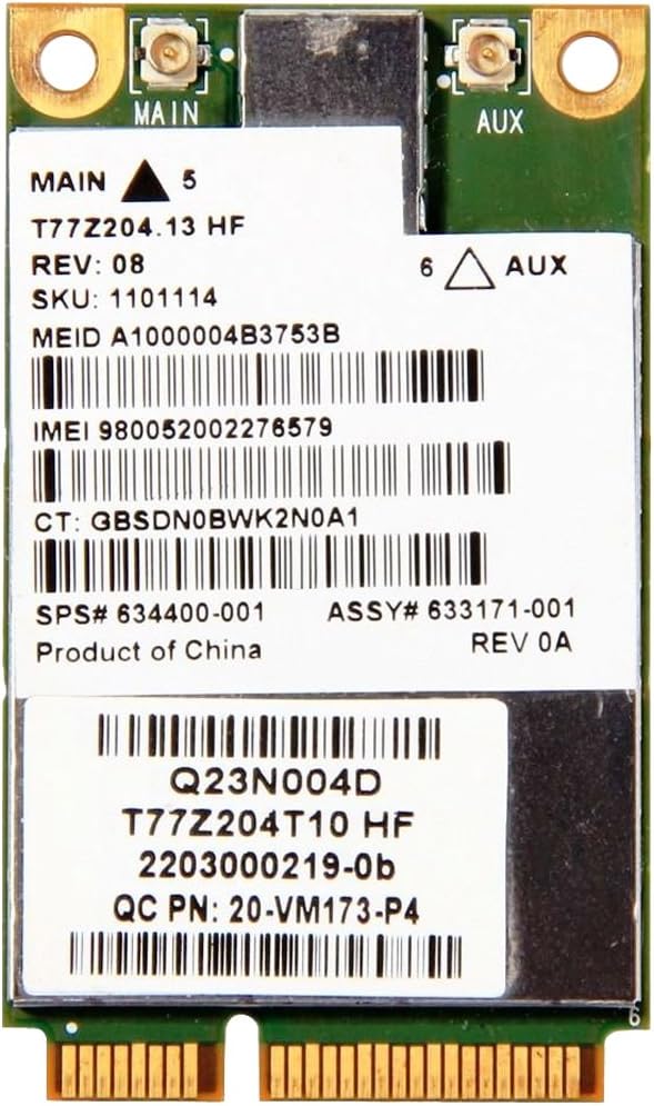 Amazon.co.jp HP Genuine 634400 001 un2430 EVDO/HSPA Mini Card Gobi