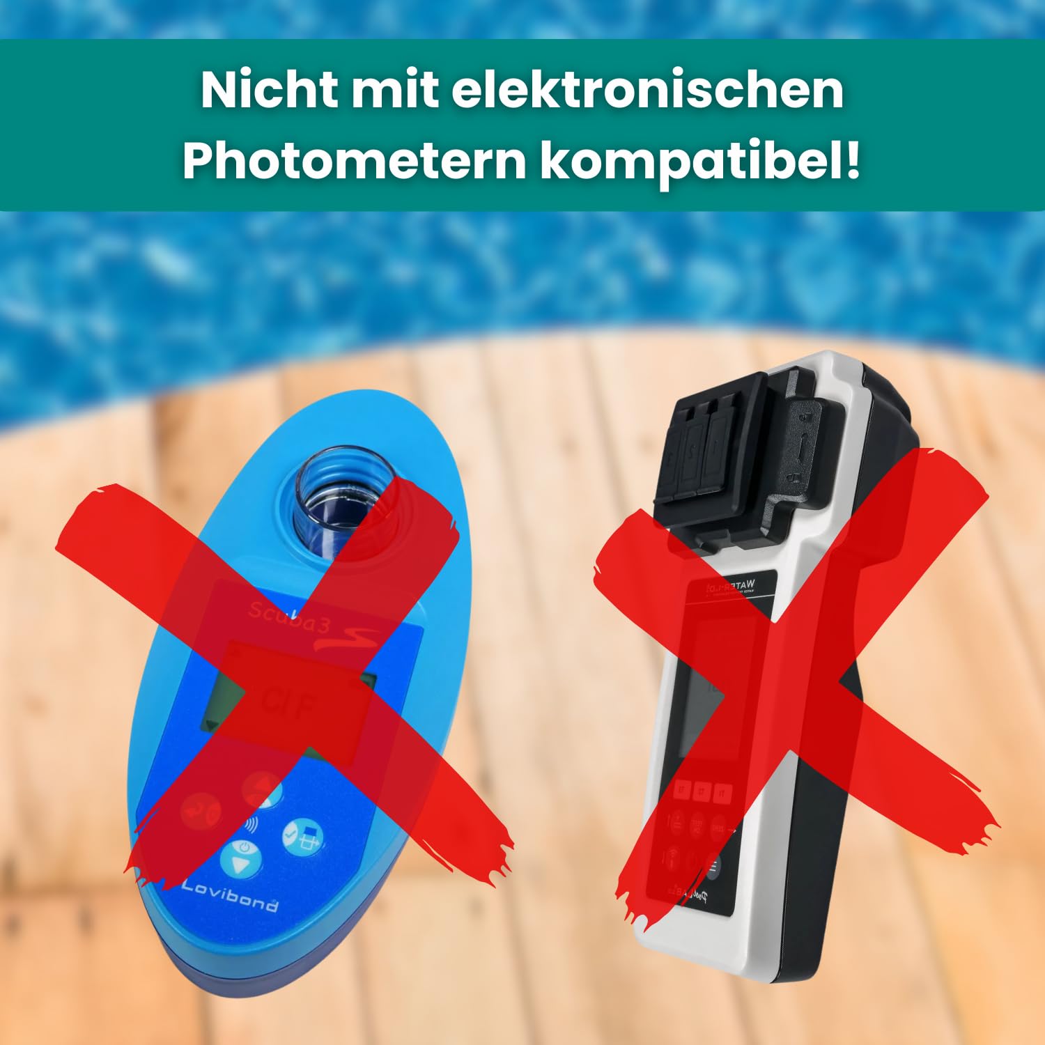 DPD 1 Rapid Tabletten Water-i.d. - Chlor-Testtabletten für Pool & Whirlpool - Schnell löslich für manuelle Pooltester - Made in Germany - Nicht für Photometer geeignet (500 Stück)